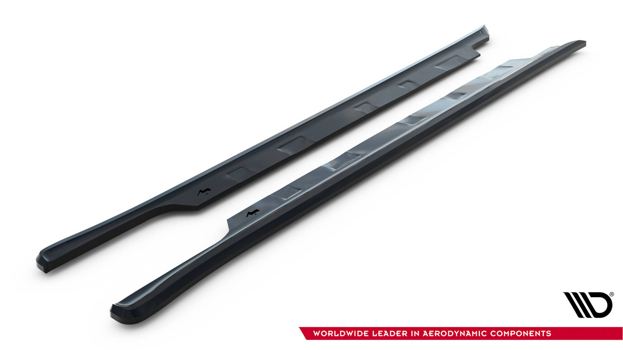 Seitenschweller Ansatz Paar V.1 passend für Tesla Model S Plaid Mk1 FL schwarz Hochglanz
