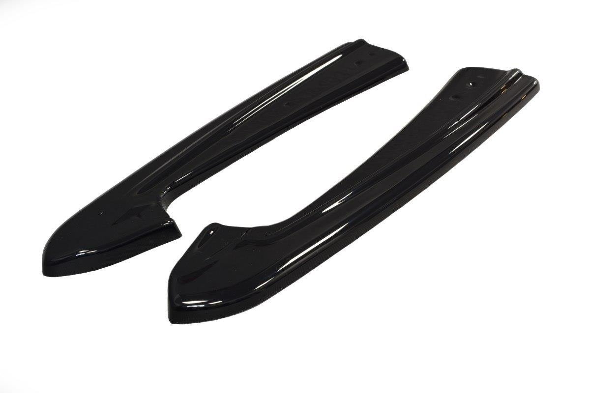 Heck Ansatz Flaps Diffusor für Audi RS7 Facelift Carbon Look