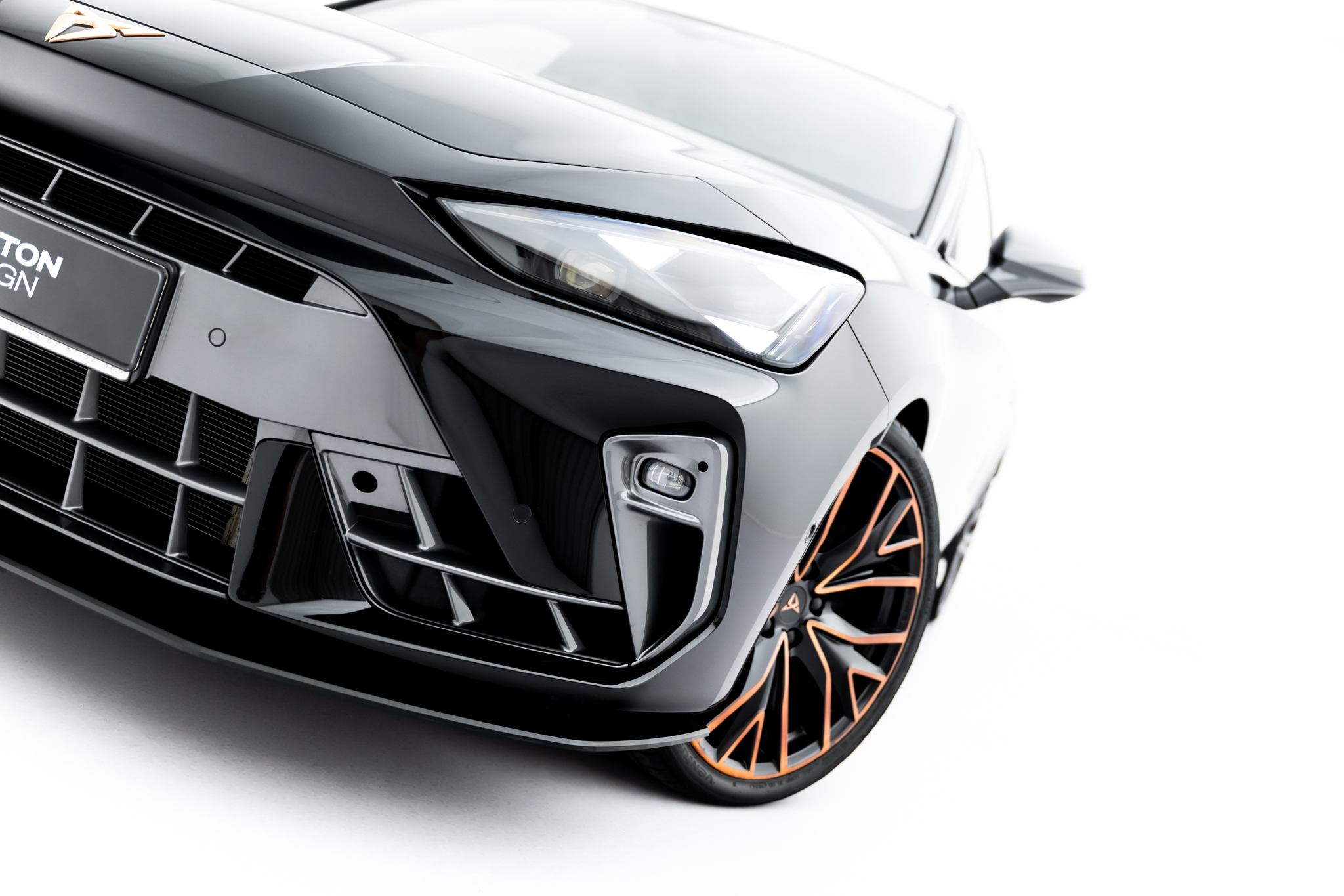 Frontlippe passend für CUPRA Leon ST / Hatchback Mk1 FL schwarz matt