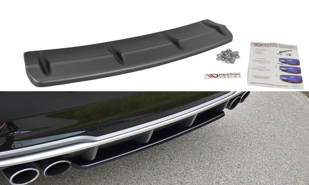 Heckansatz Audi S3 8V FL Hatchback / Sportback / Limousine schwarz Hochglanz