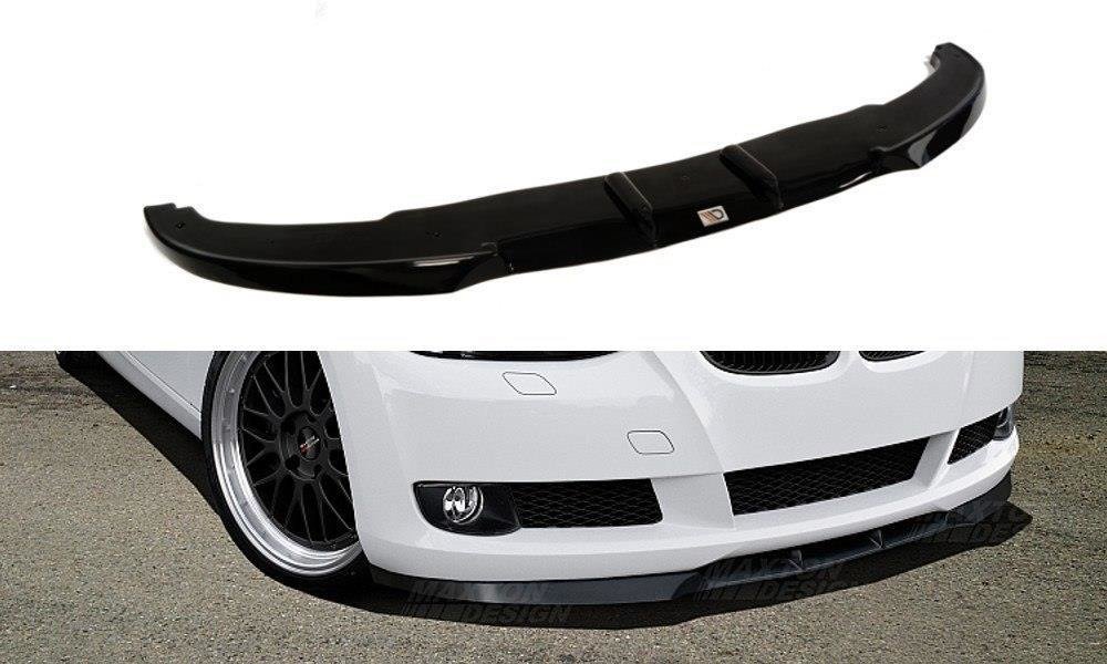 Street+ Spoilerlippe Front Ansatz passend für BMW 3er E92 / E93 vor FL schwarz Hochglanz
