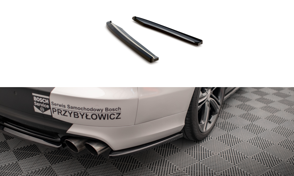 Street+ Heck Ansatz Flaps passend für Audi S8 D4 schwarz Hochglanz