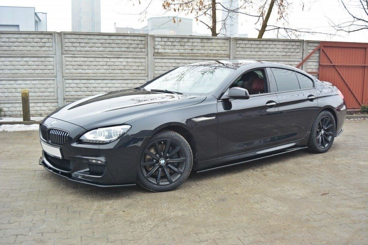 Street+ Seitenschweller Leisten passend für BMW 6er Gran Coupe M Paket schwarz matt