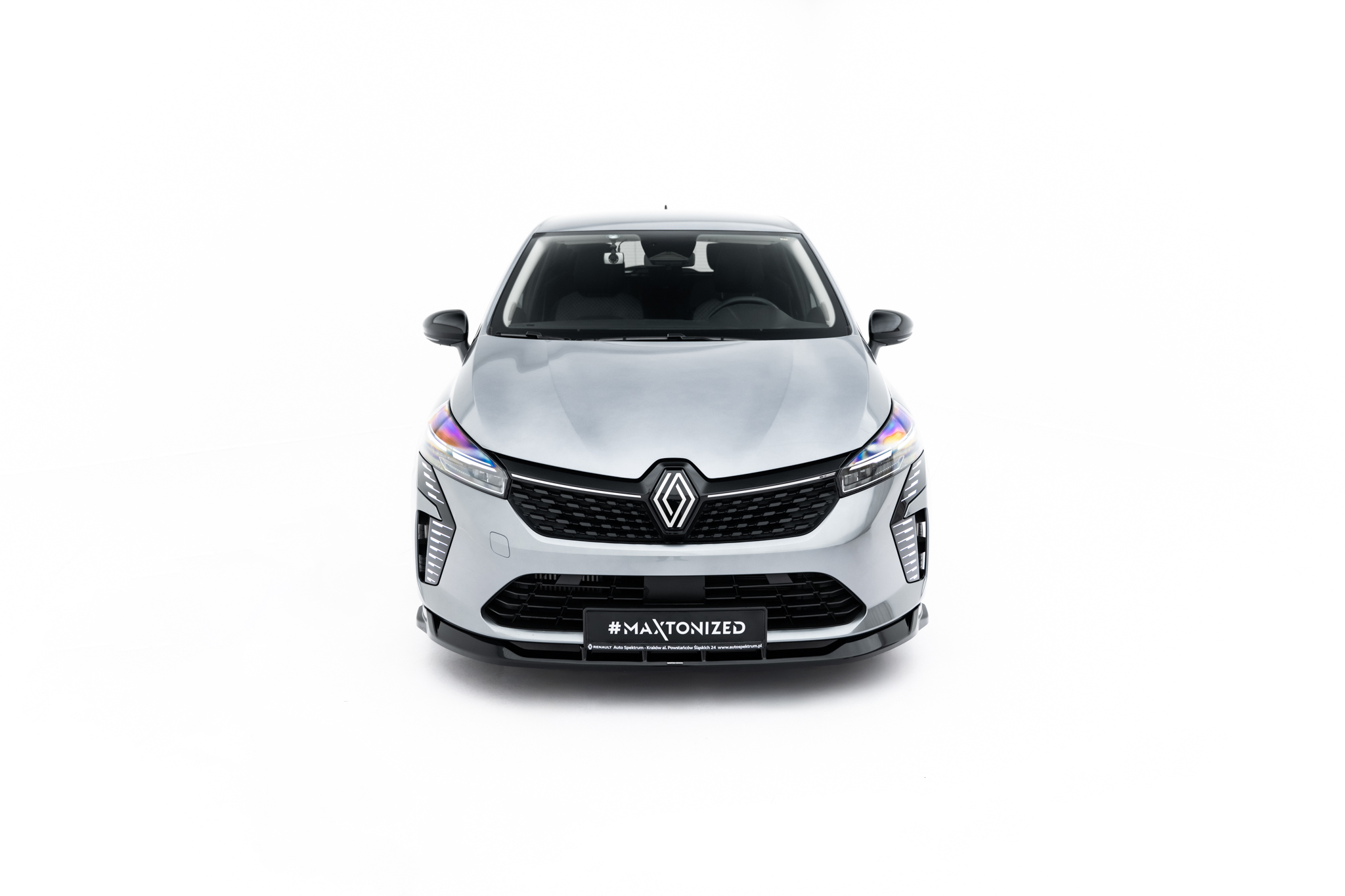 Street+ Spoilerlippe Front Ansatz passend für Renault Clio Mk5 FL schwarz Hochglanz