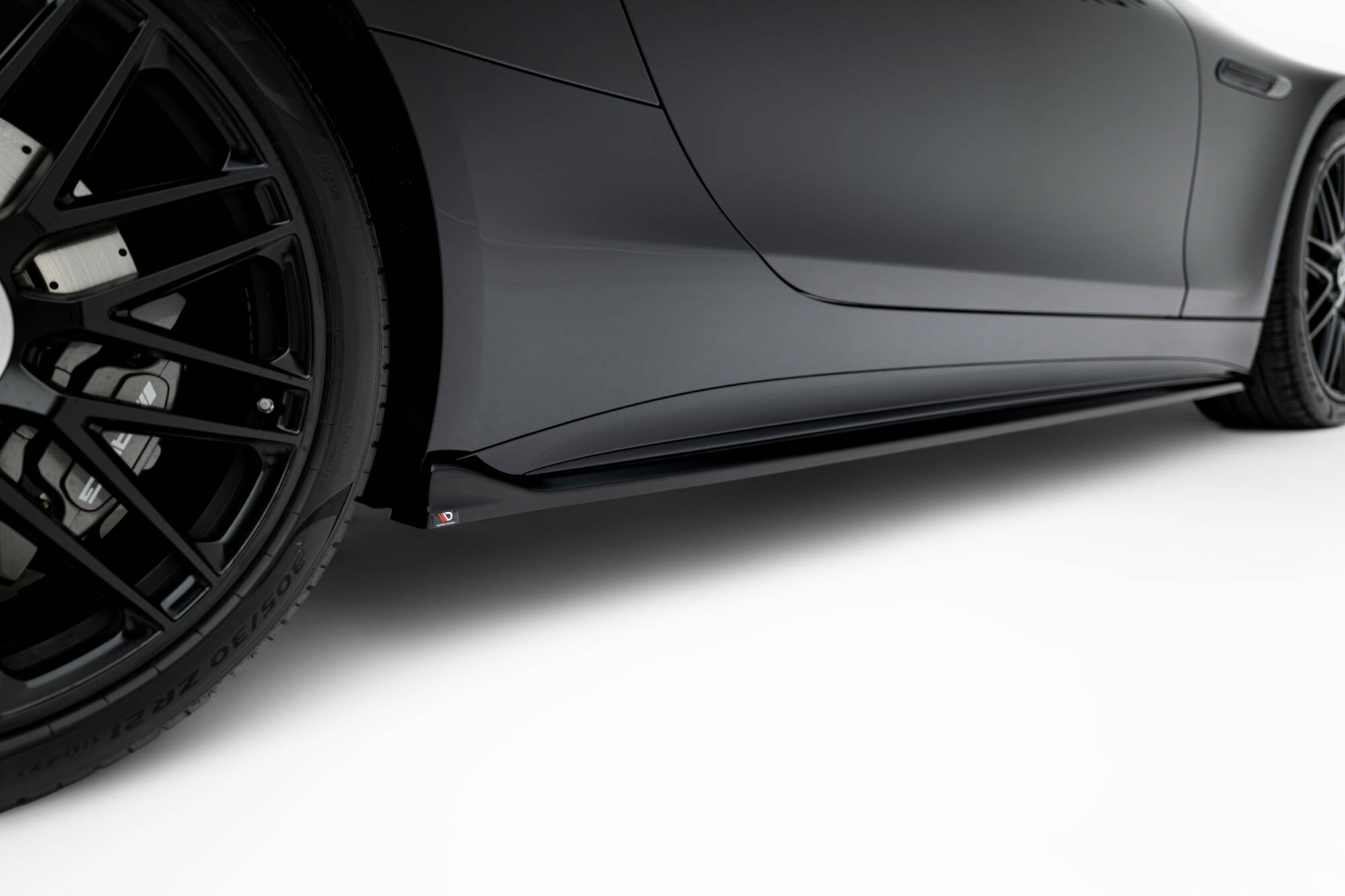 Street+ Seitenschweller Leisten passend für Mercedes-AMG SL 63 R232 schwarz Hochglanz
