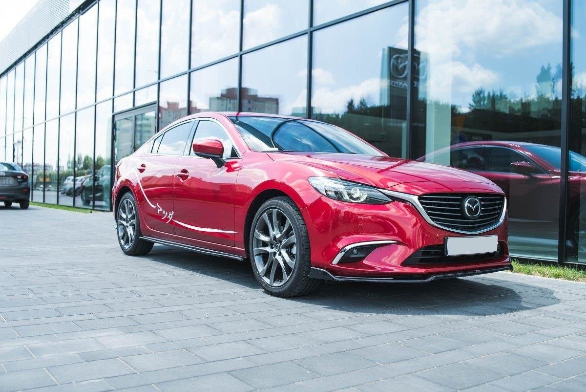 Front Ansatz V.2 für Mazda 6 GJ Mk3 Facelift schwarz Hochglanz