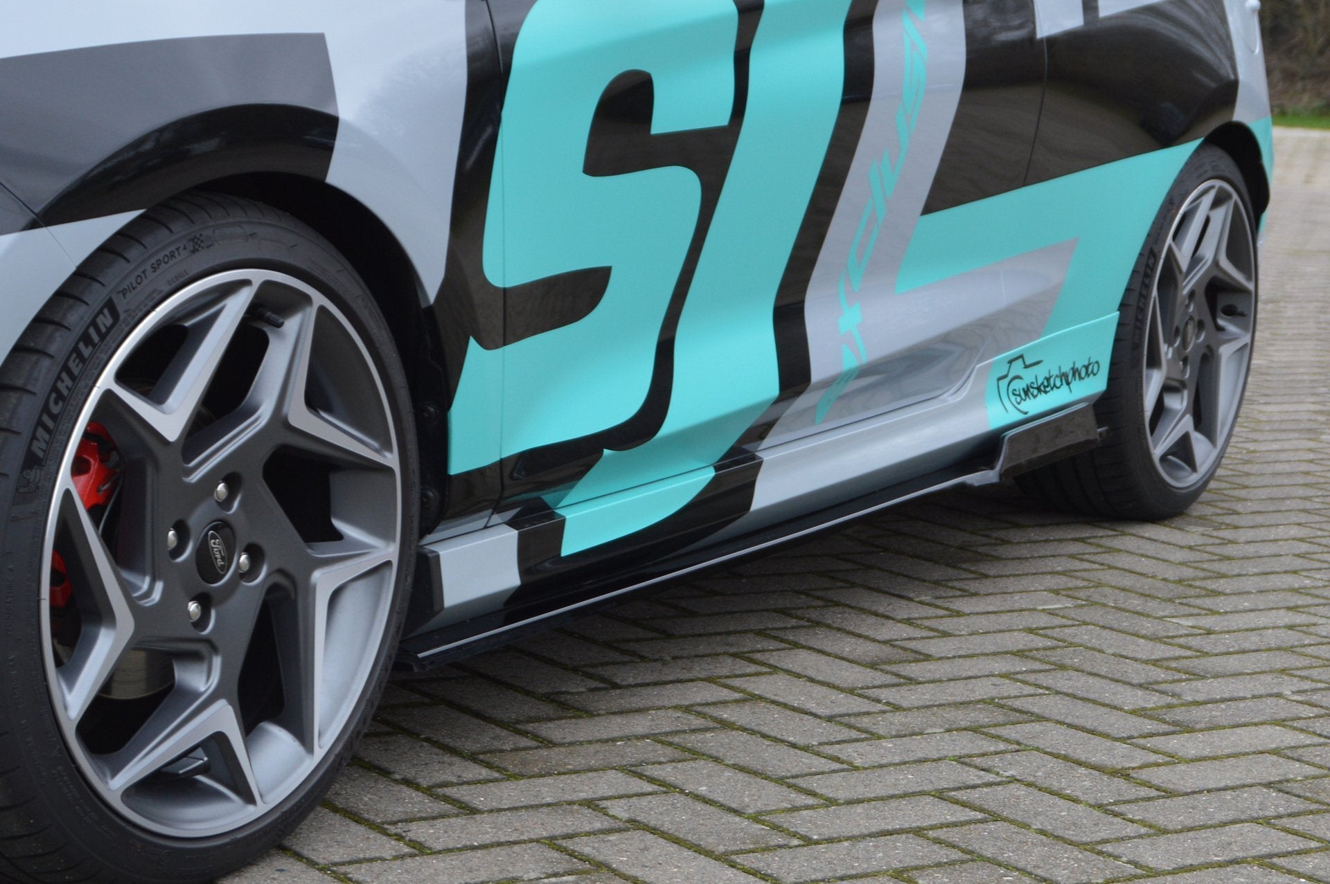 Seitenschweller im Cup5 Look für Suzuki Swift SportRZ/AZ Schwarz Matt