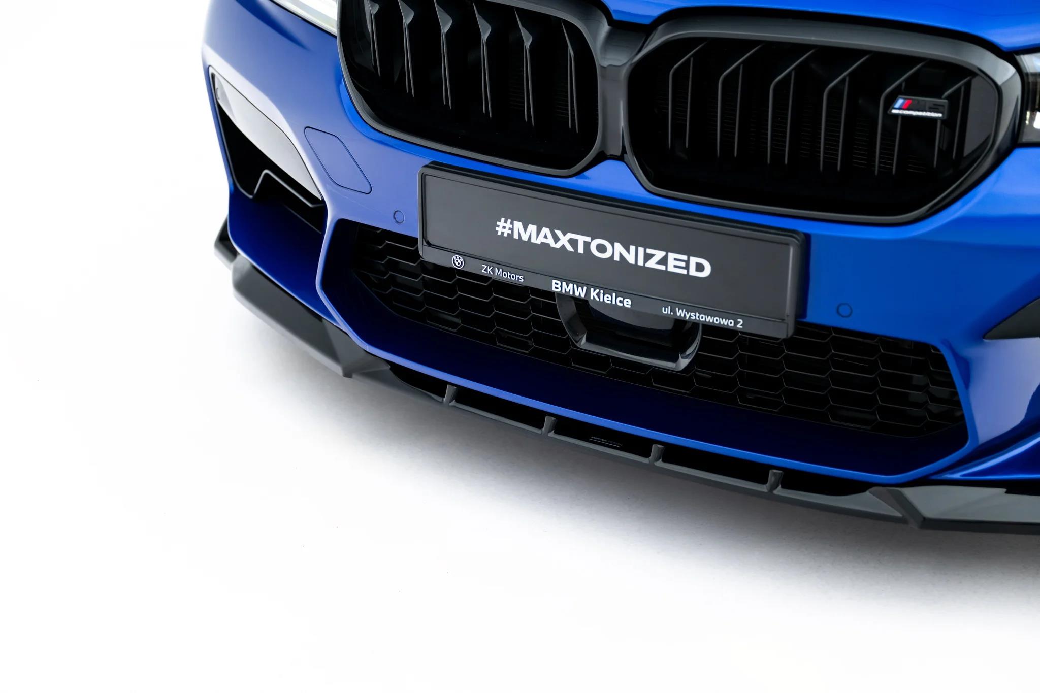 Frontlippe V.4 passend für BMW M5 F90 Facelift schwarz Hochglanz