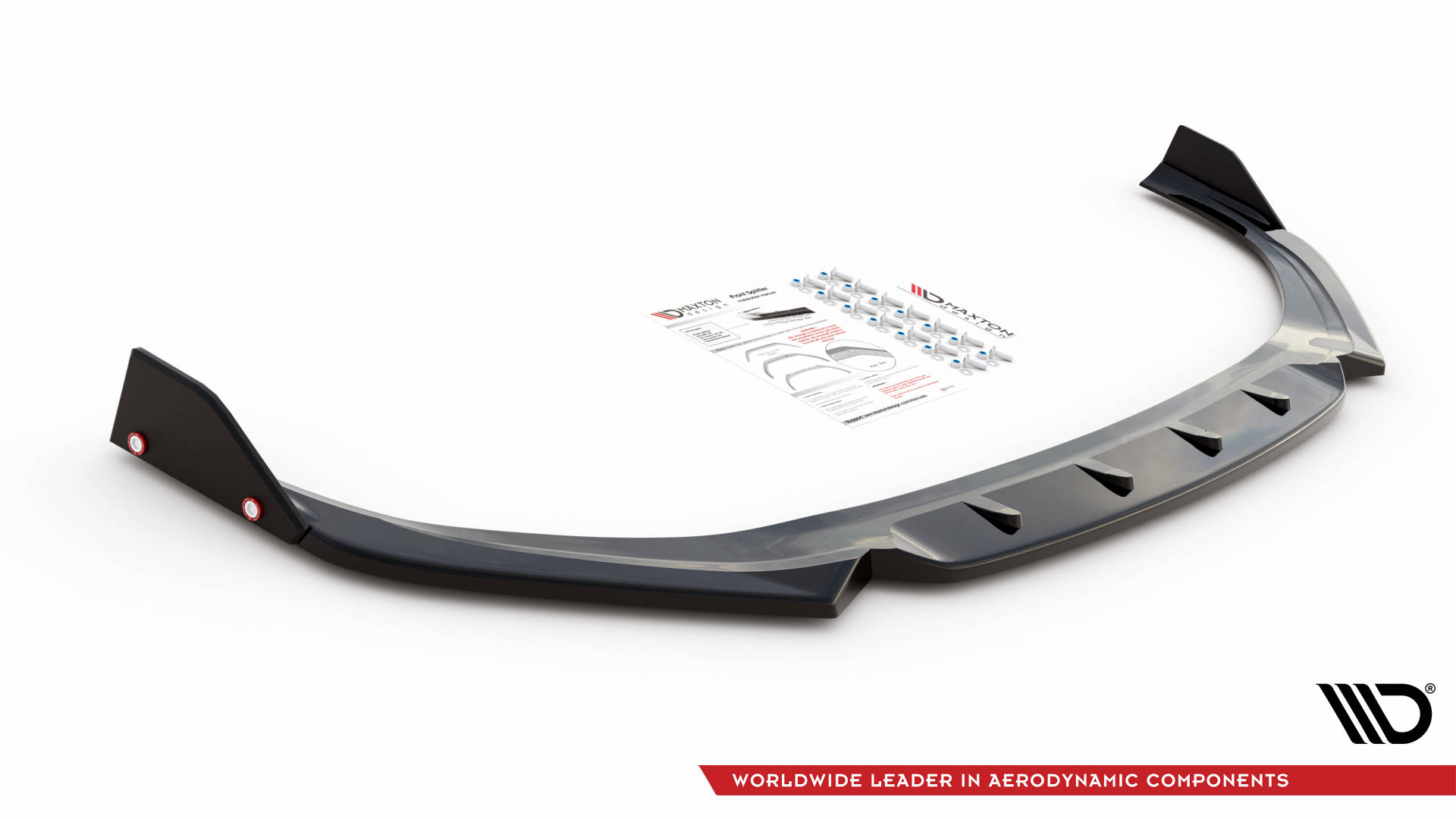 Street+ Spoilerlippe Front Ansatz V.1 + Flaps passend für Hyundai I30 N / I30 N-Line Hatchback/Fastback Mk3 FL