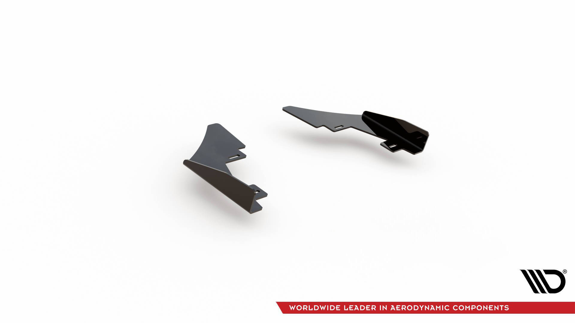 Hintere Seiten Flaps passend für VW Golf GTI Clubsport Mk8 FL schwarz Hochglanz