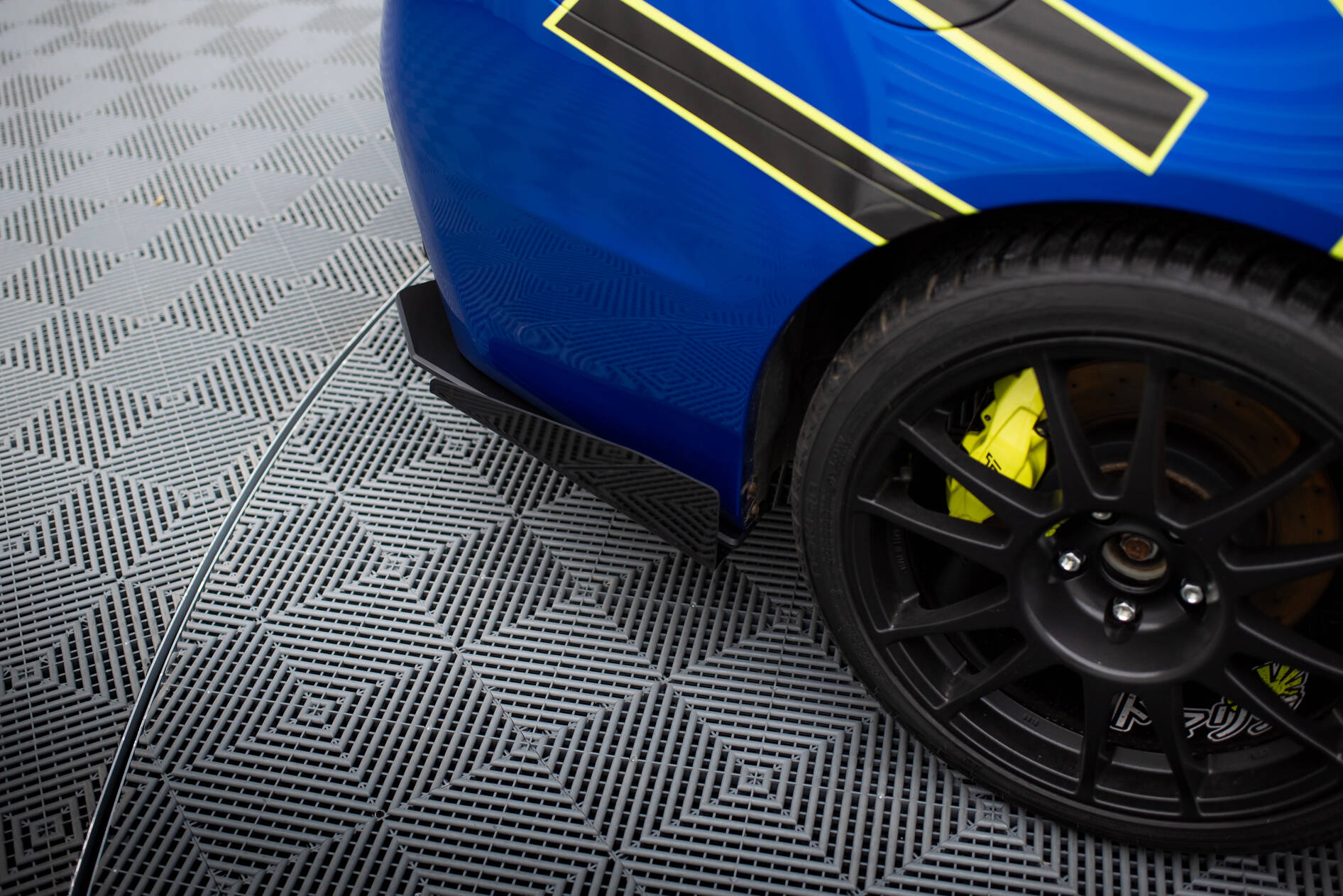 Street Pro Heck Ansatz Flaps passend für Subaru WRX STI Mk1 schwarz Hochglanz