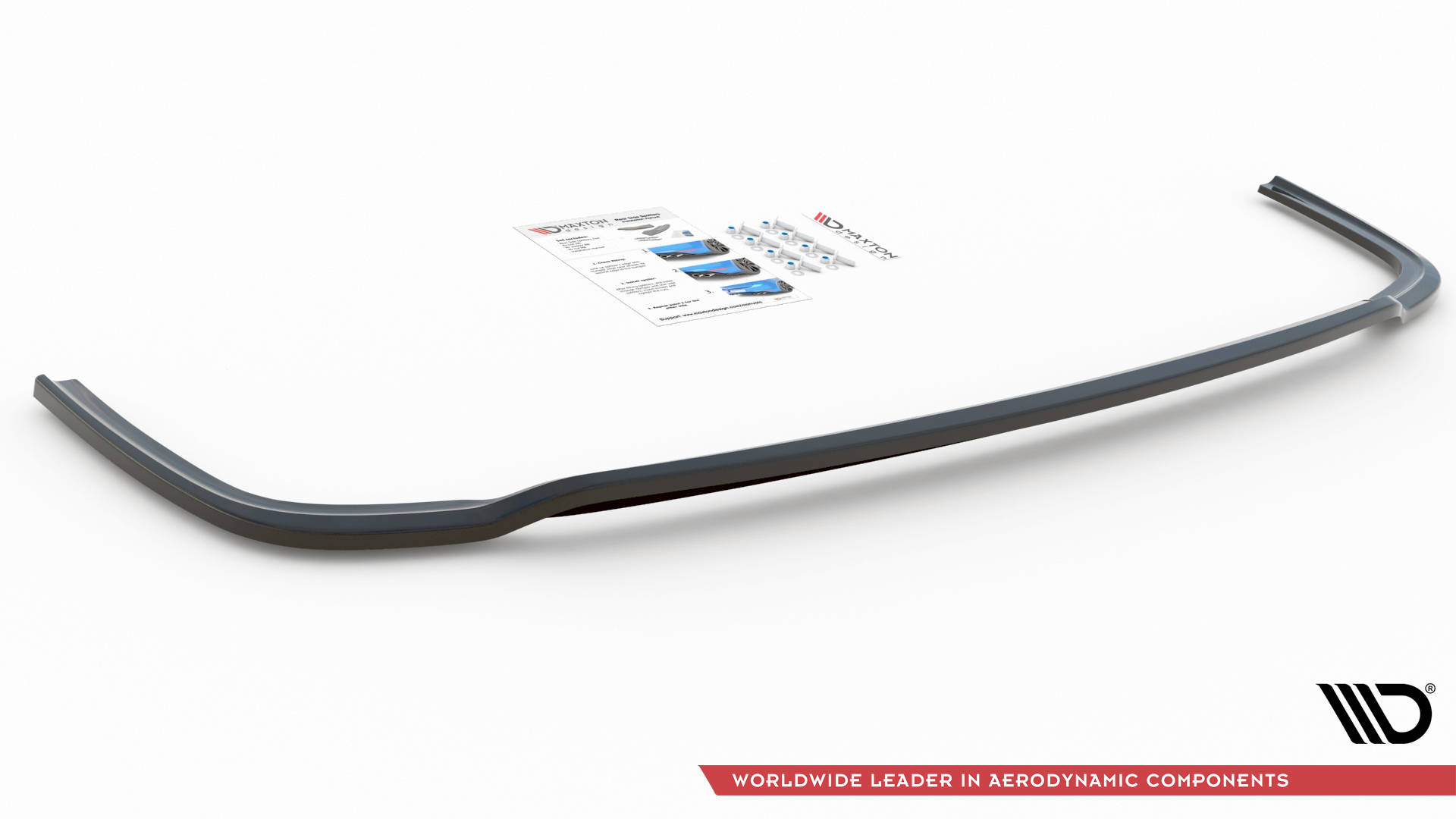 Street+ Mittlerer Diffusor Heck Ansatz passend für VW Caddy Mk5 / Ford Transit Connect Mk3 schwarz Hochglanz