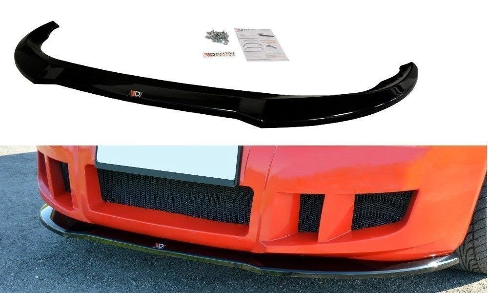Street+ Spoilerlippe Front Ansatz passend für Fiat Stilo Schumacher schwarz Hochglanz