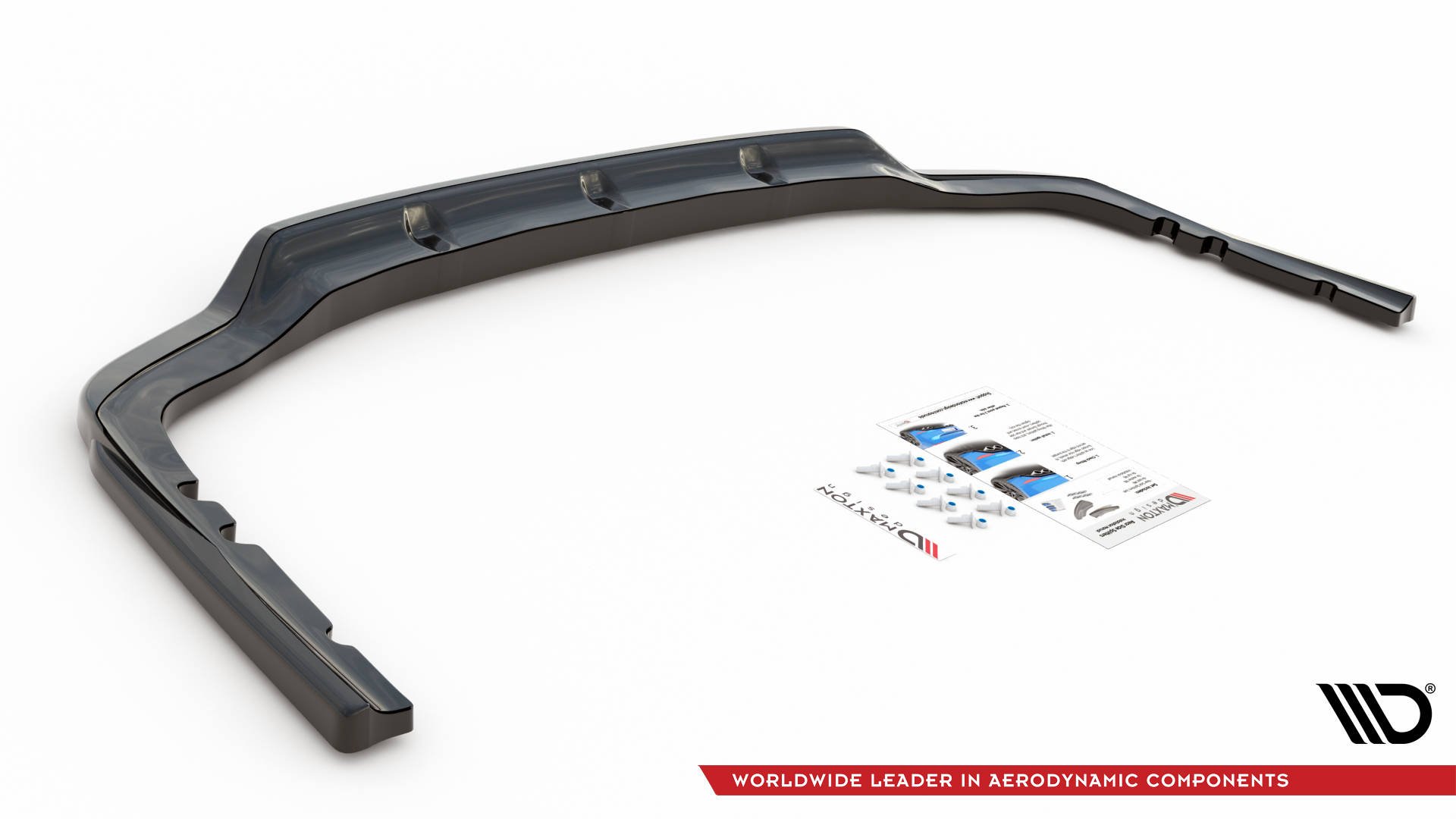 Street+ Mittlerer Diffusor RACE Heck Ansatz passend für BMW X7 M-Paket G07 schwarz Hochglanz