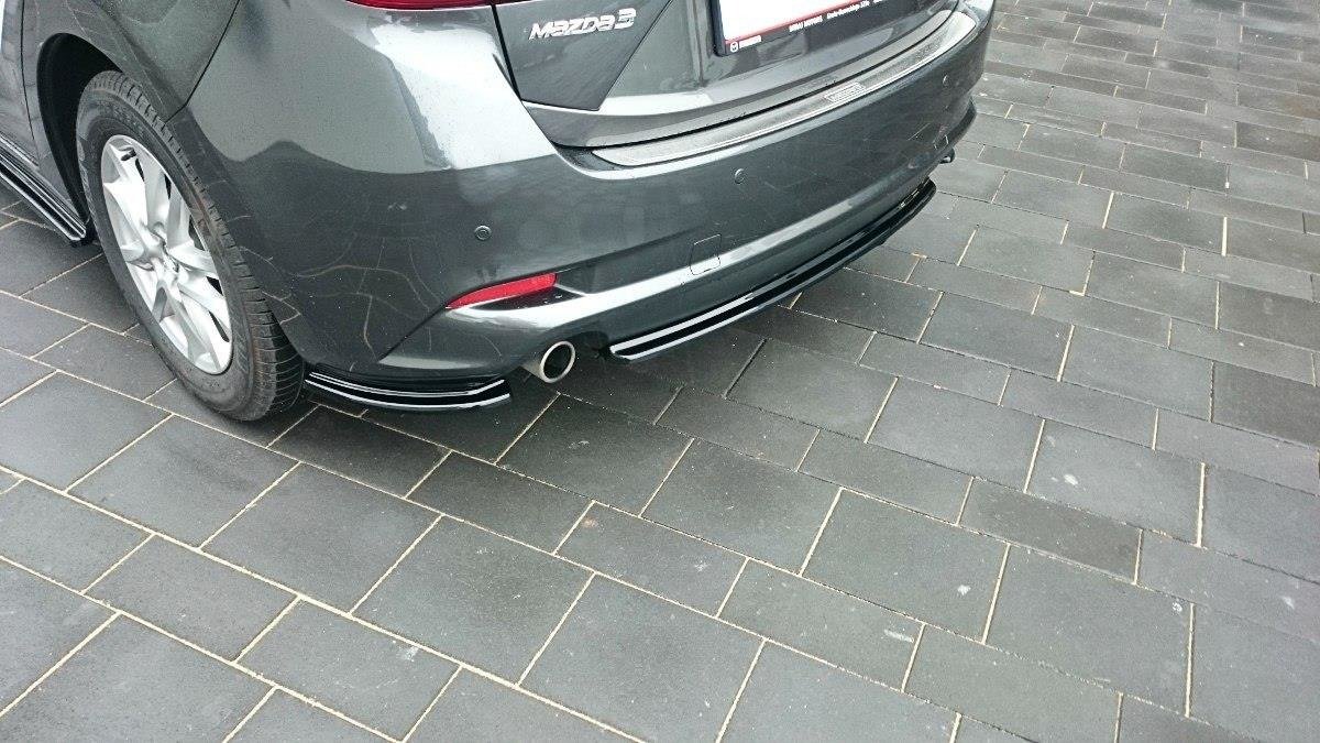 Heckansatz Mazda 3 BM Mk3 Facelift schwarz Hochglanz