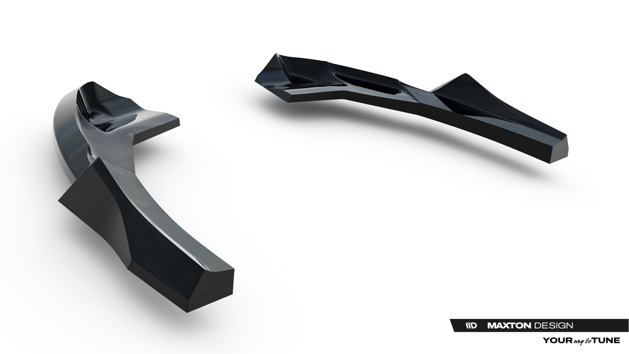 Diffusor Flaps V.3 passend für Audi RS3 Sportback 8Y Facelift schwarz Hochglanz