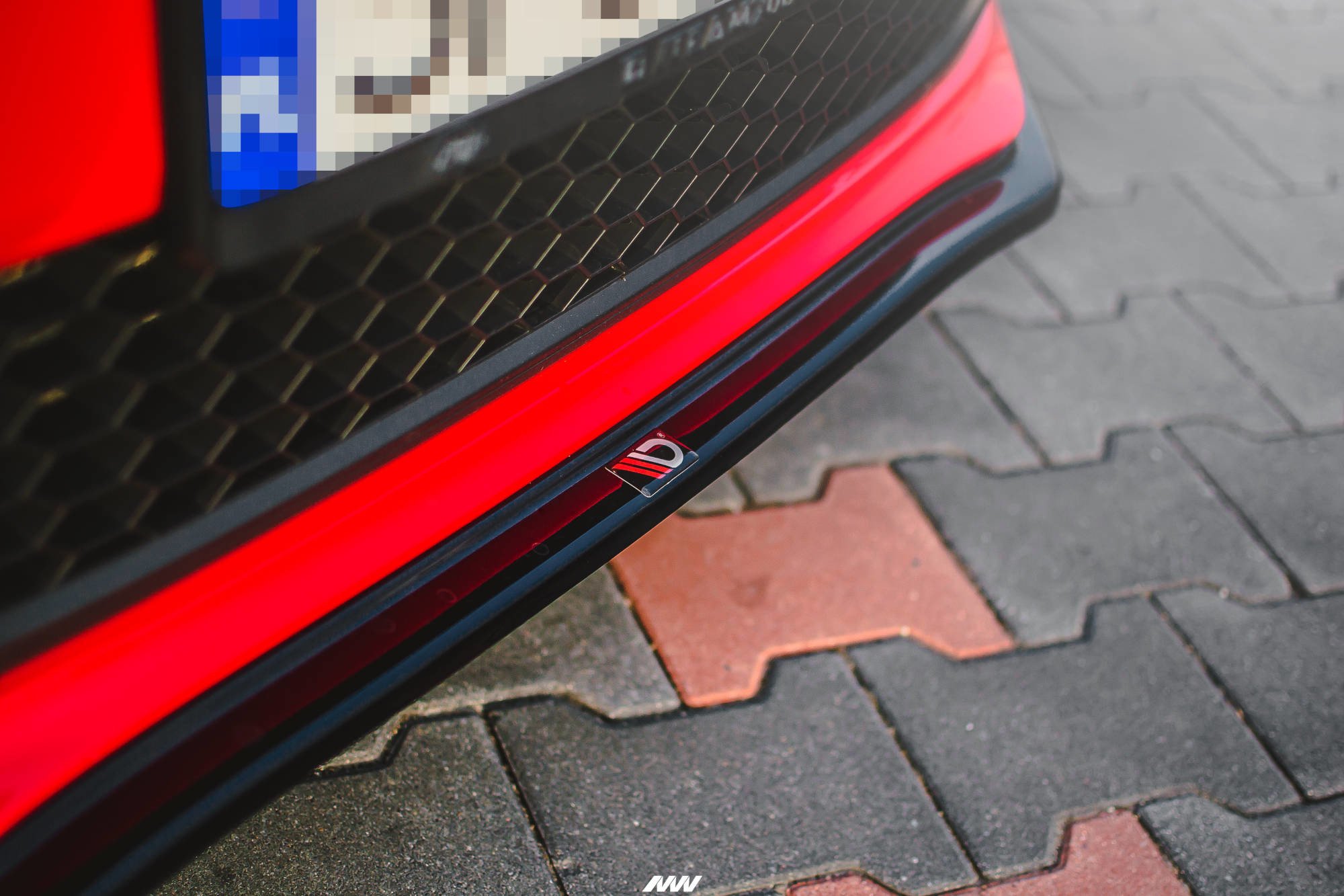 Front Ansatz V.2 für VW Polo GTI Mk5 schwarz Hochglanz