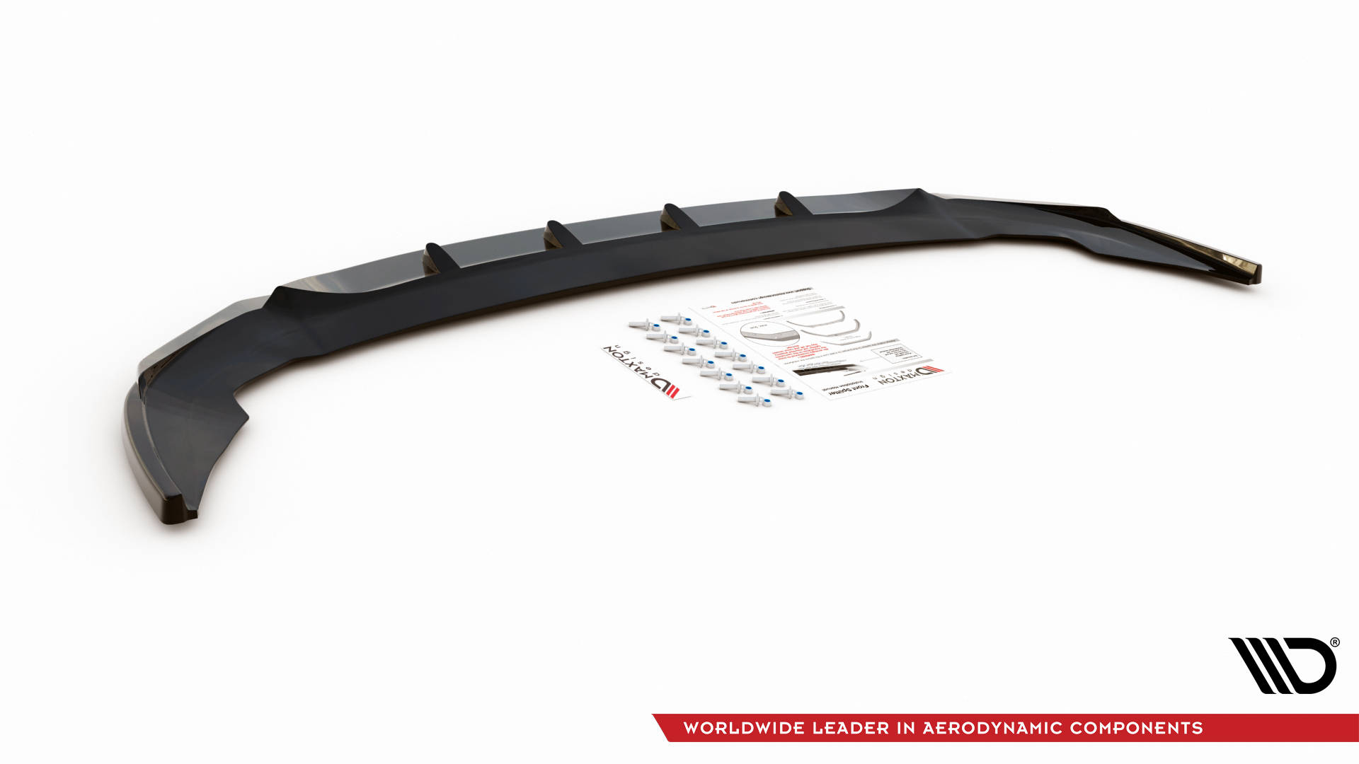Street+ Spoilerlippe Front Ansatz V.1 passend für BMW 2 Gran Coupe M-Paket / M235i F44 schwarz Hochglanz