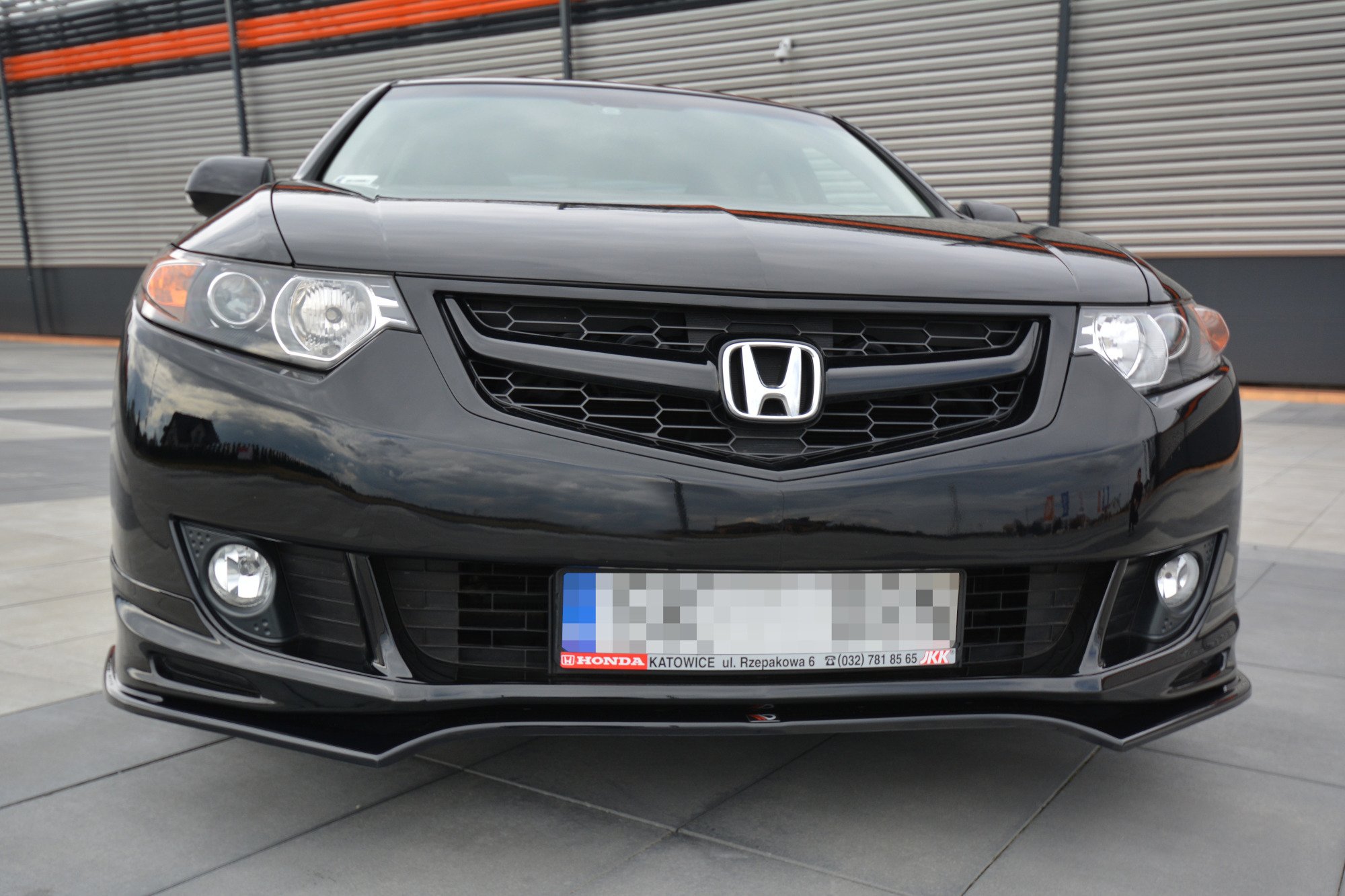 Front Ansatz für HONDA ACCORD MK.8 TYPE-S CU-Serie vor Facelift SEDAN schwarz Hochglanz