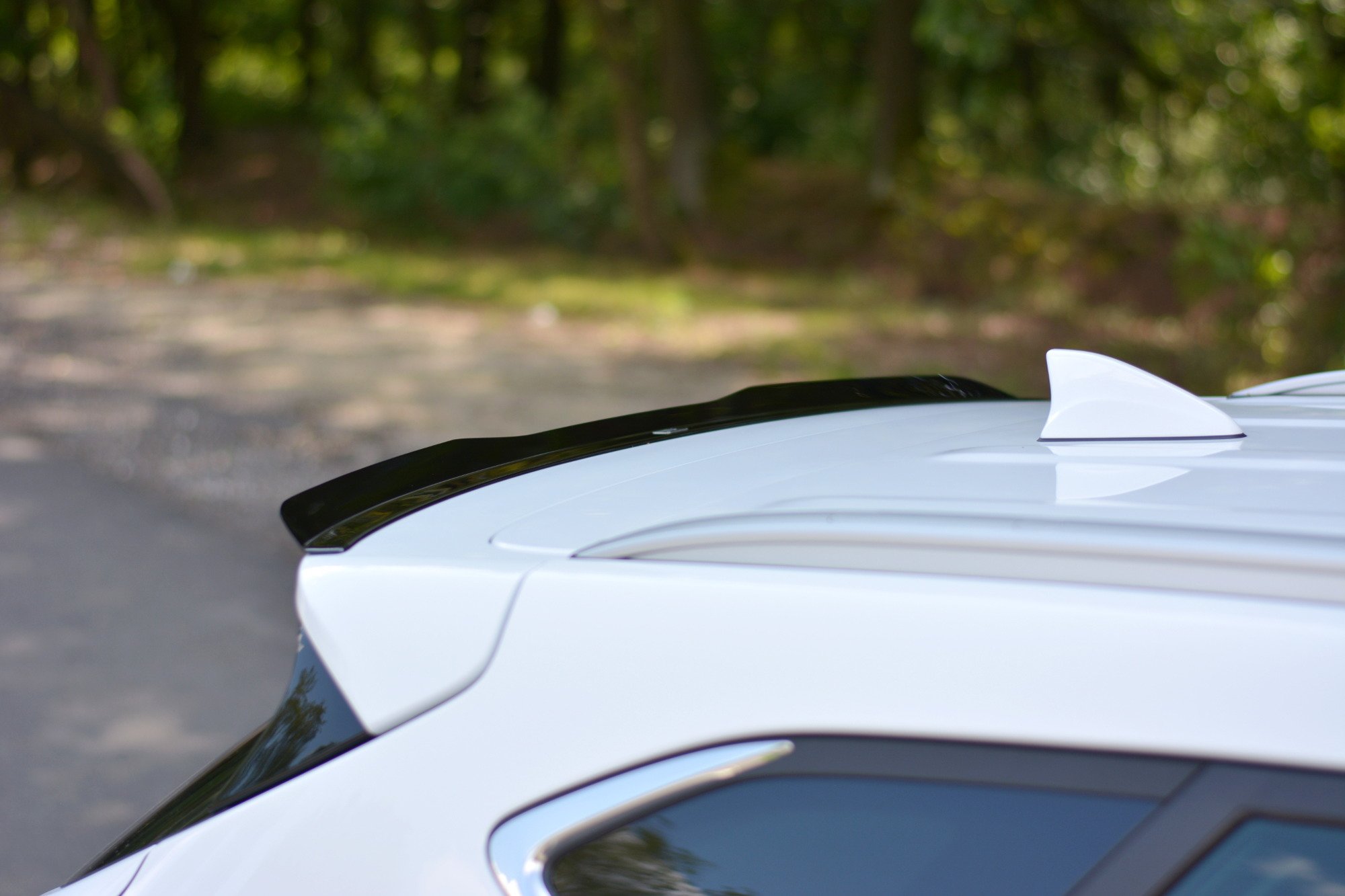 Spoiler CAP für Hyundai Tucson Mk3 Facelift schwarz Hochglanz
