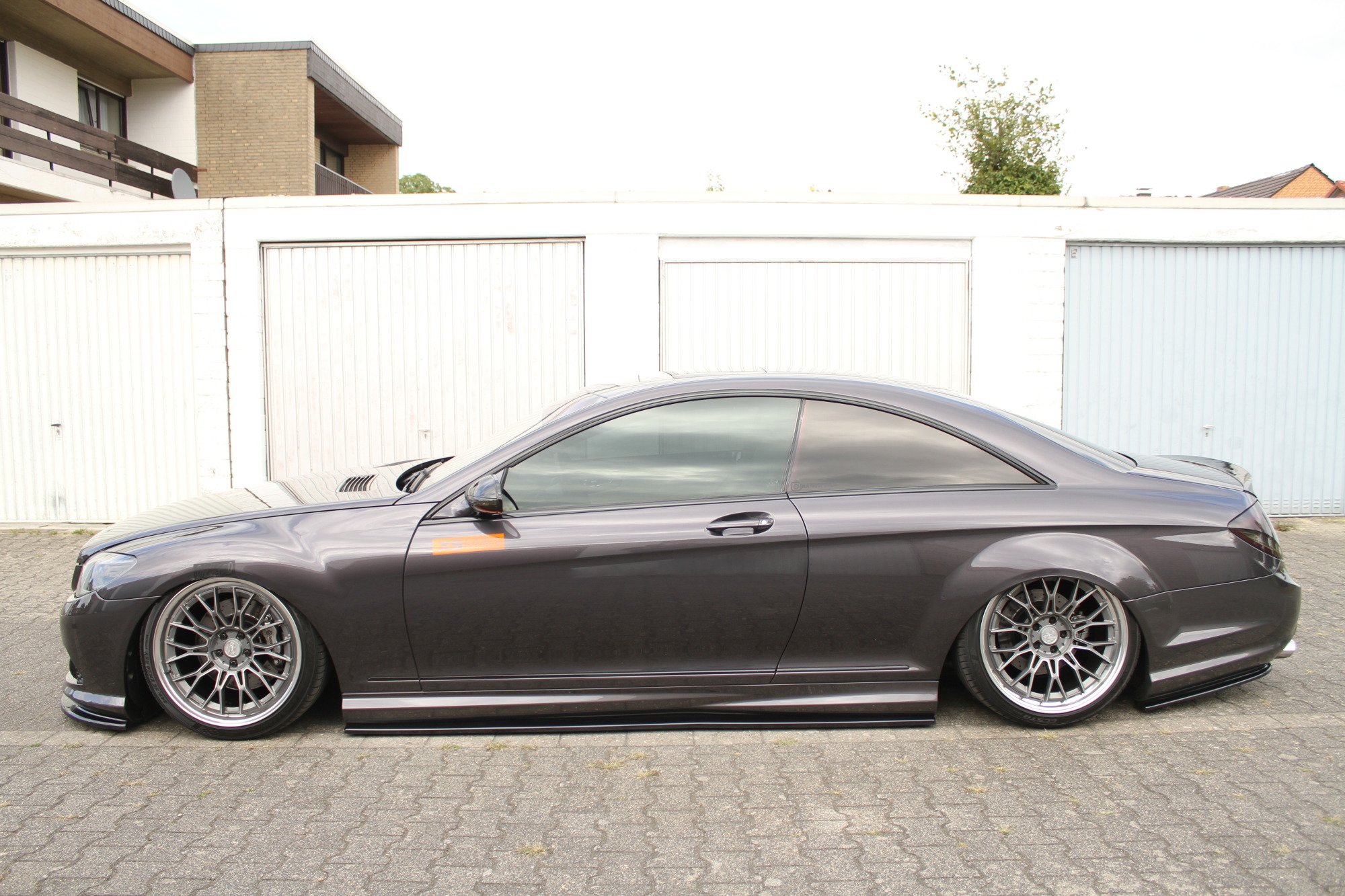 Street+ Heck Ansatz Flaps passend für Mercedes CL 500 C216 AMGLINE schwarz Hochglanz