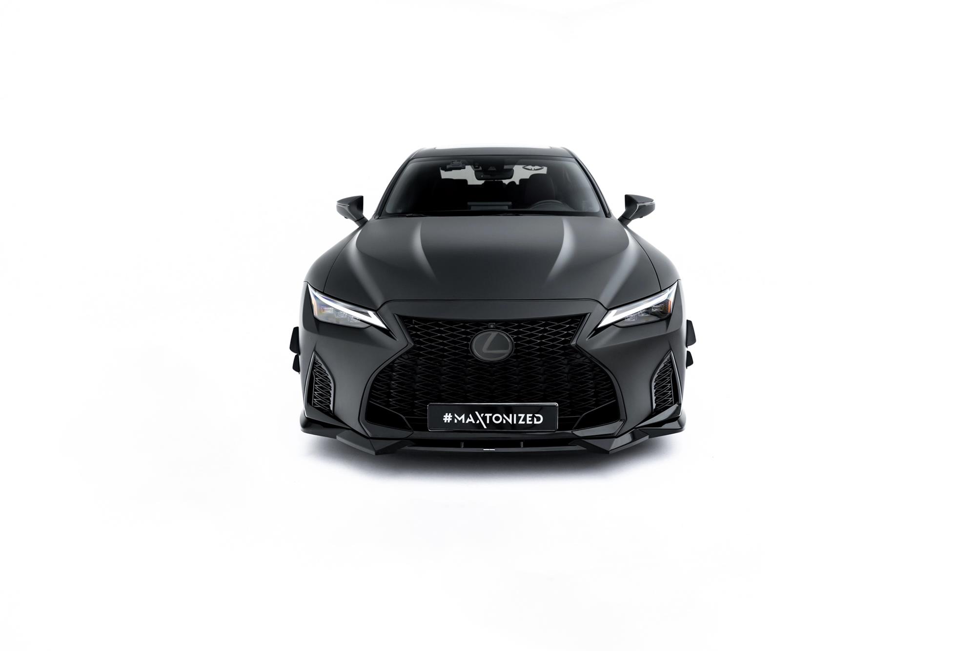 Frontlippe V.2 passend für Lexus IS 500 Mk3 Facelift 2 XE30 schwarz Hochglanz