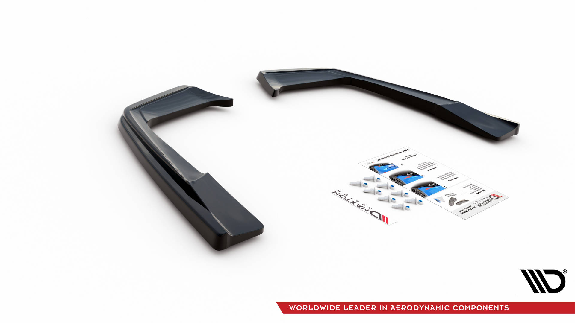 Street+ Heck Ansatz Flaps passend für Mercedes-AMG C 63 AMG Coupe AMG Aero Pack C205 FL schwarz Hochglanz
