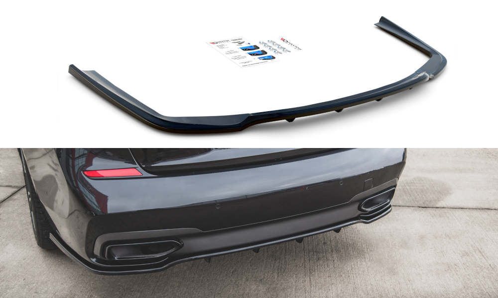 Street+ Mittlerer Diffusor RACE Heck Ansatz passend für BMW 7 M-Paket G11 /G12 schwarz Hochglanz