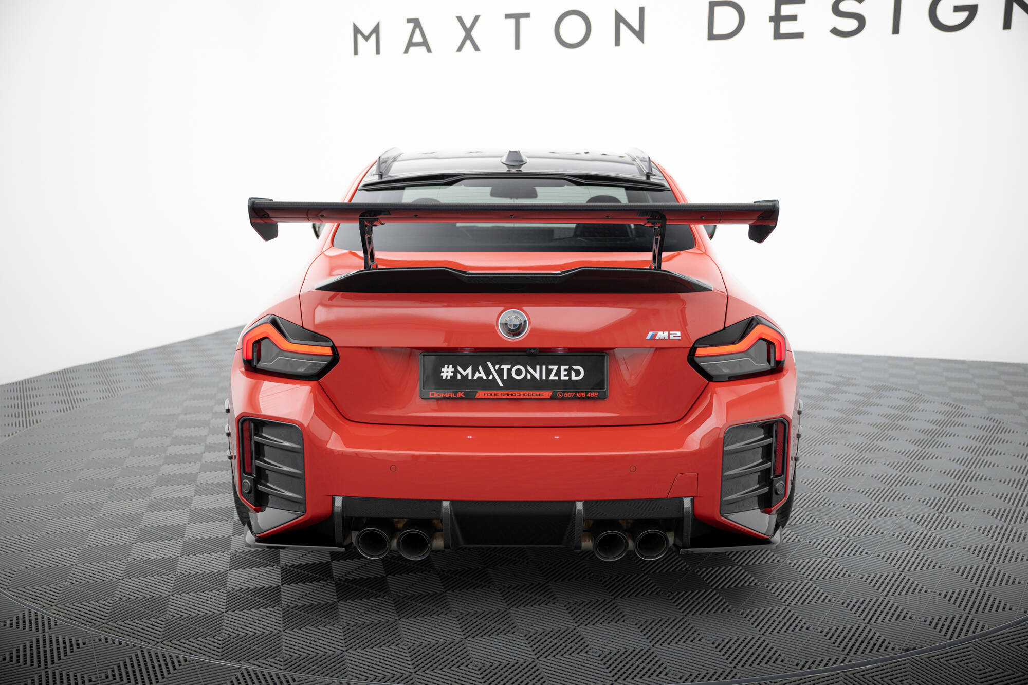 Carbon Heck Spoiler Heckflügel Standfuß Innen passend für BMW M2 G87