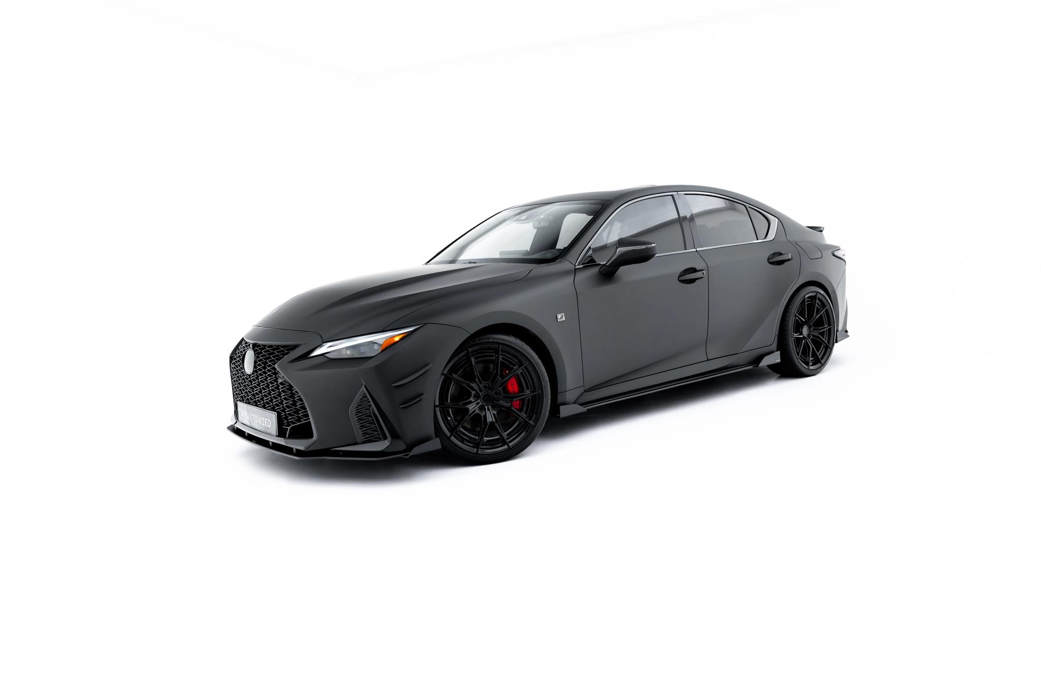 Seitenschweller Flaps passend für Lexus IS 500 Mk3 Facelift 2 XE30 schwarz Hochglanz