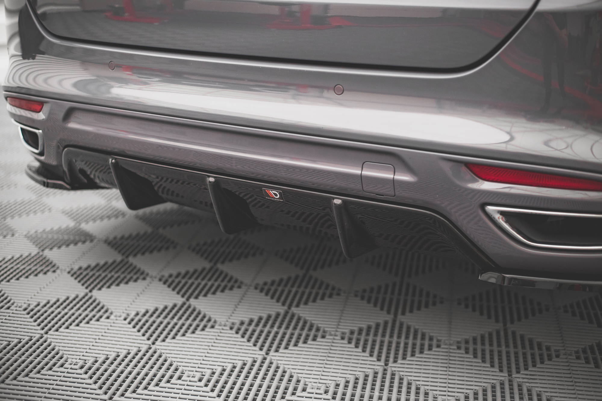 Street+ Heck Ansatz Diffusor passend für Ford Mondeo ST-Line Mk5 FL schwarz Hochglanz