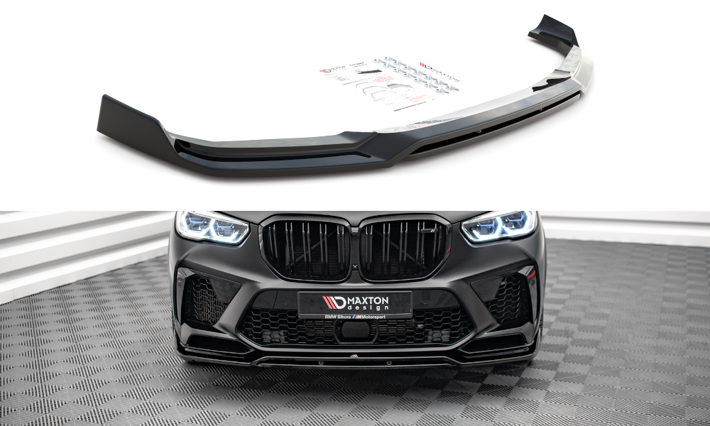Street+ Spoilerlippe Front Ansatz V.3 passend für BMW X5M F95 schwarz Hochglanz