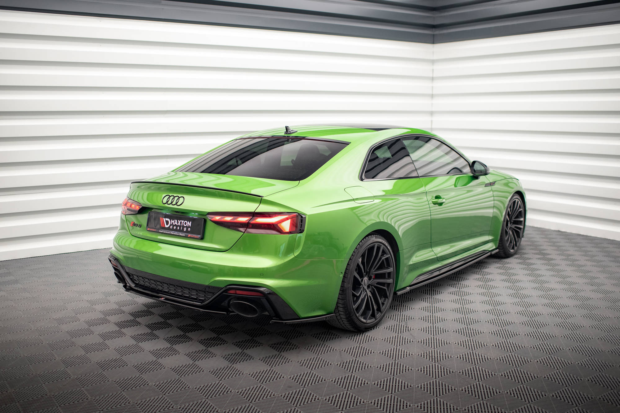 Street+ Heck Ansatz Flaps passend für Audi RS5 F5 FL schwarz Hochglanz