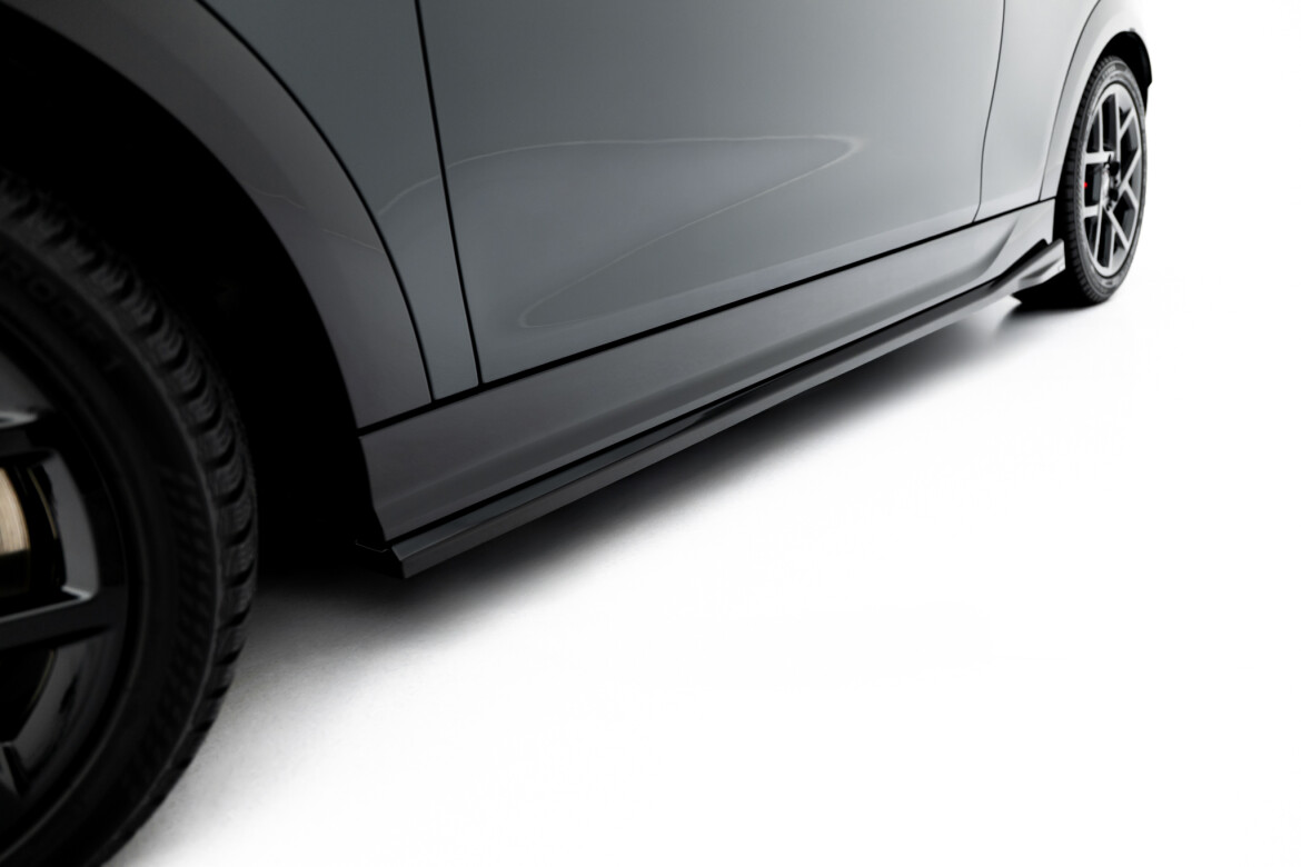 Seitenschweller Ansatz (Paar) passend für Mini Cooper John Cooper Works F65 schwarz Hochglanz