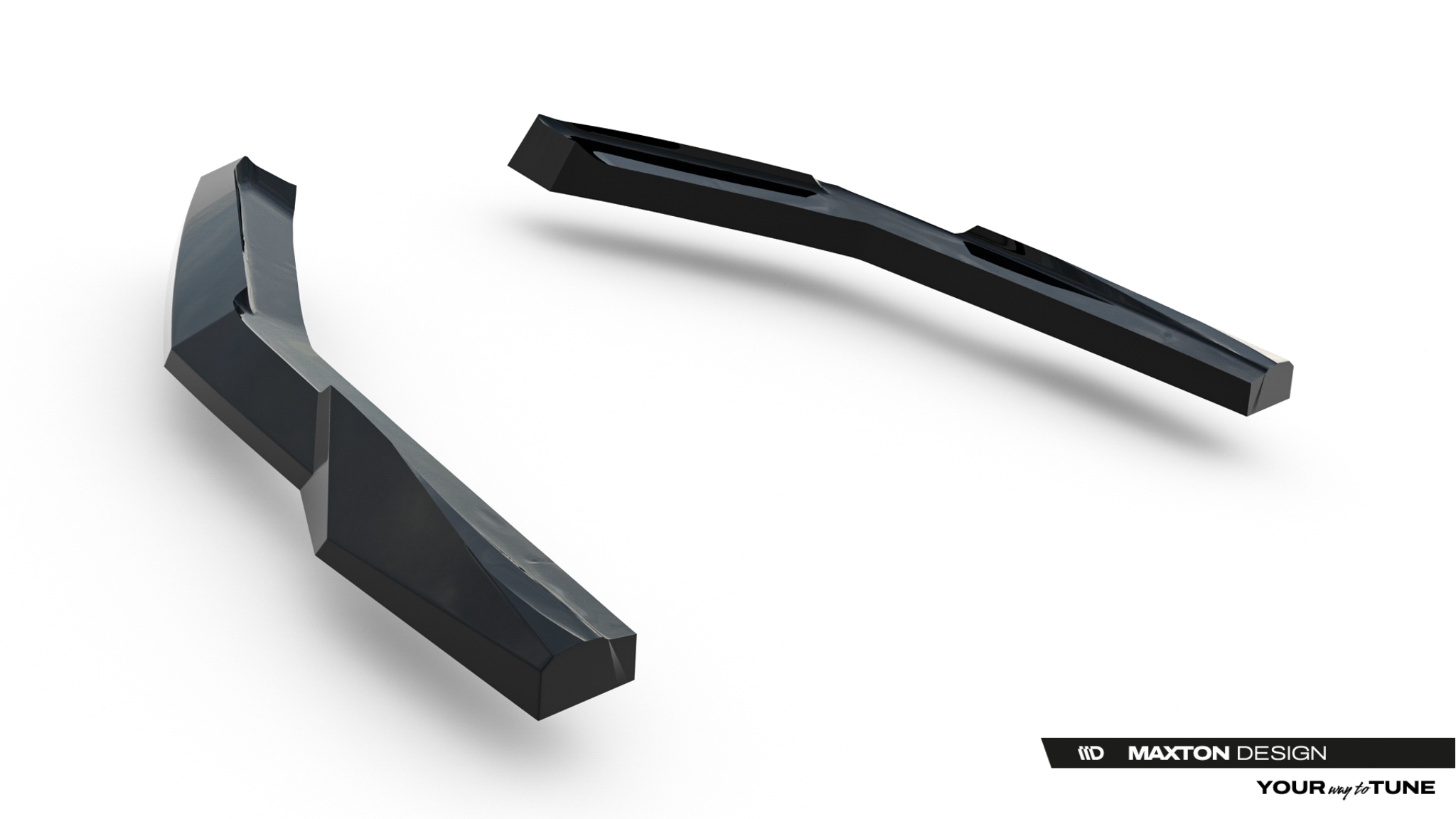 Diffusor Flaps passend für Lexus IS 500 Mk3 Facelift 2 XE30 schwarz Hochglanz