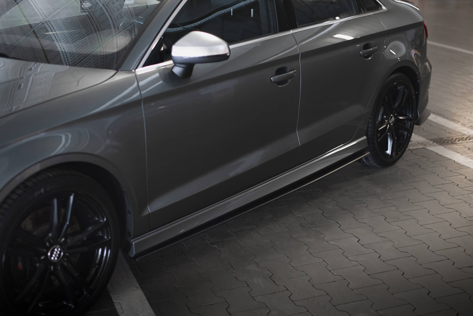 Street Pro Seitenschweller Leisten passend für Audi S3 / A3 S-Line Limousine 8V