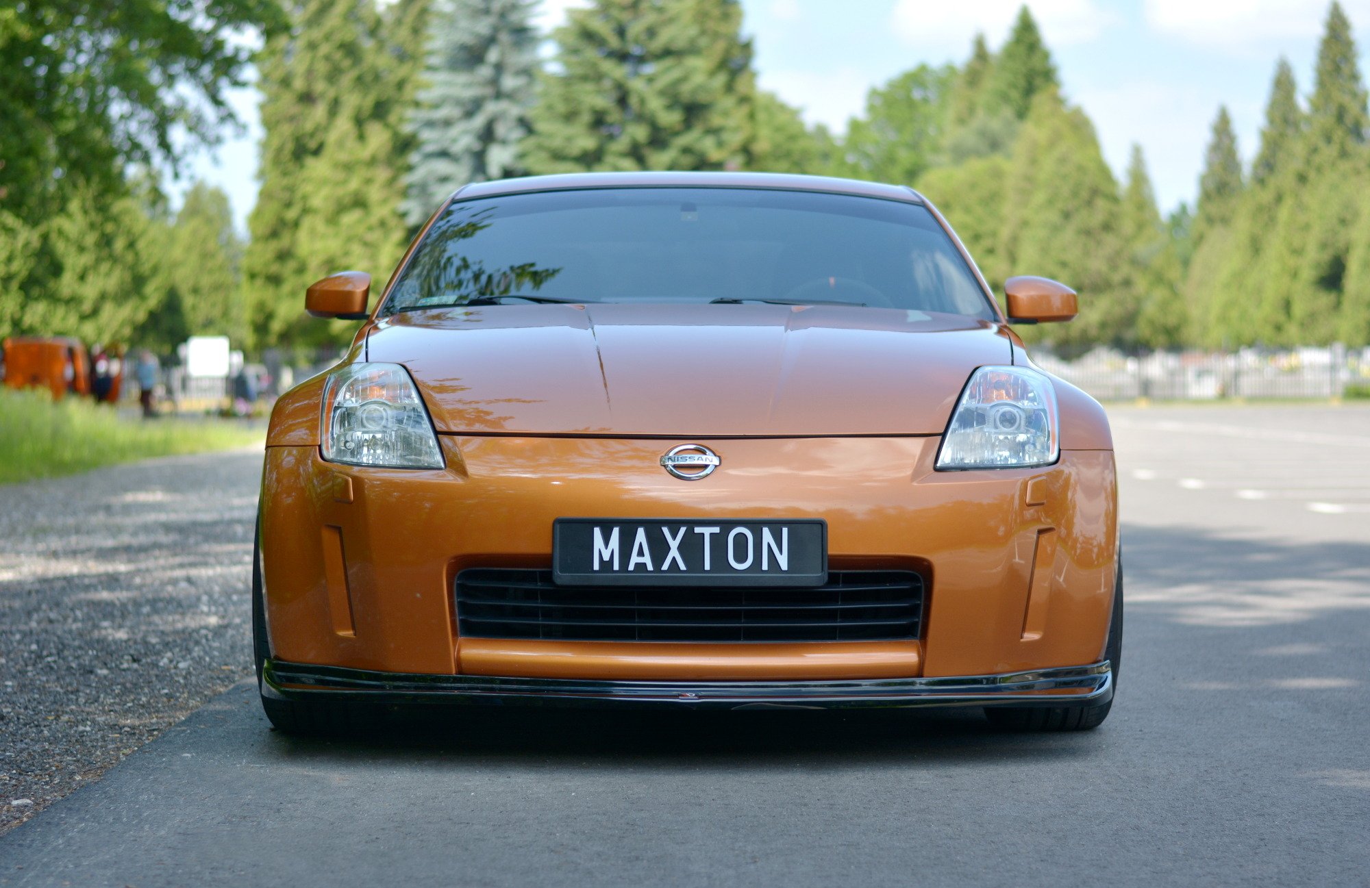 Front Ansatz für NISSAN 350Z schwarz Hochglanz
