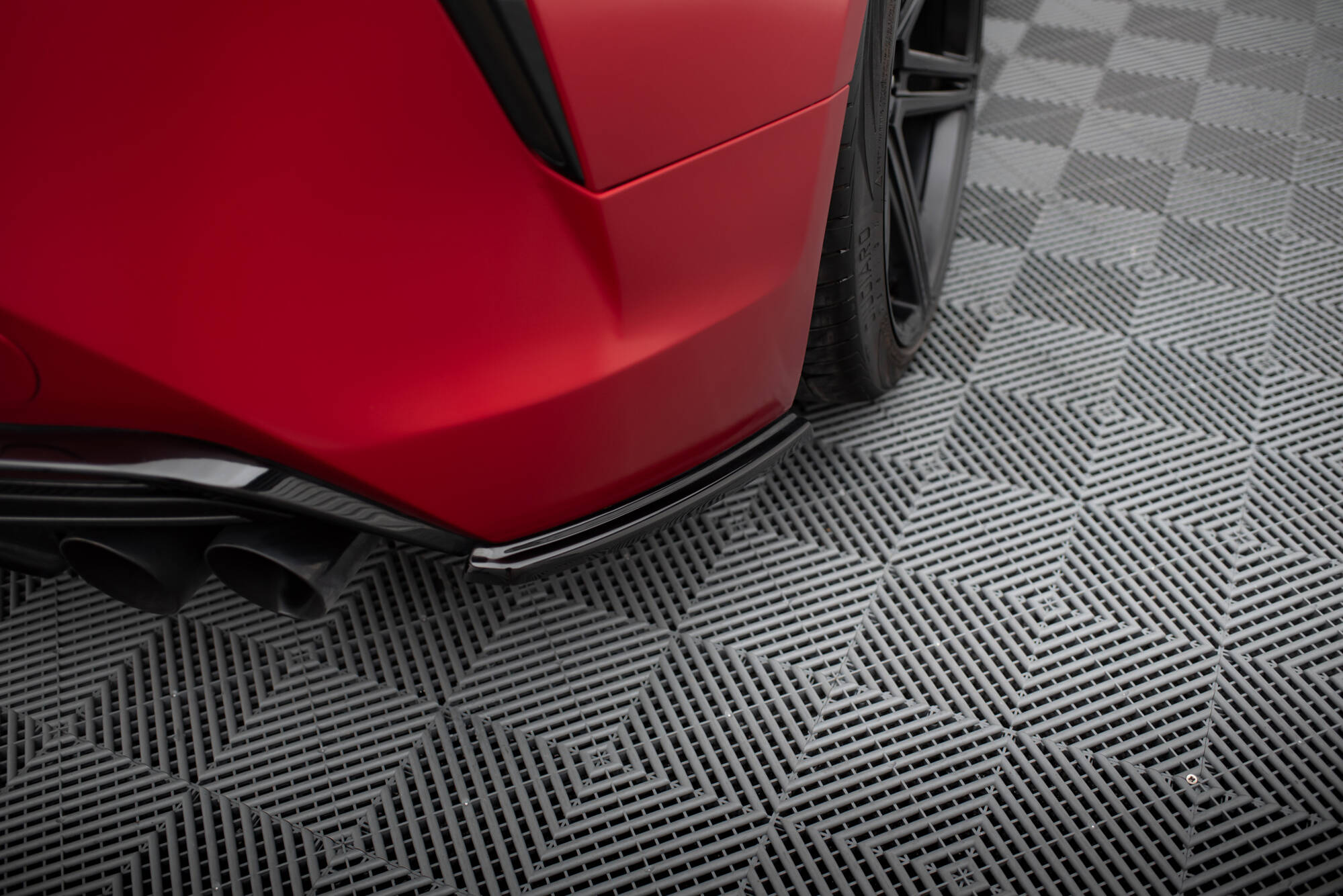 Street+ Heck Ansatz Flaps passend für Lexus LC 500 schwarz Hochglanz