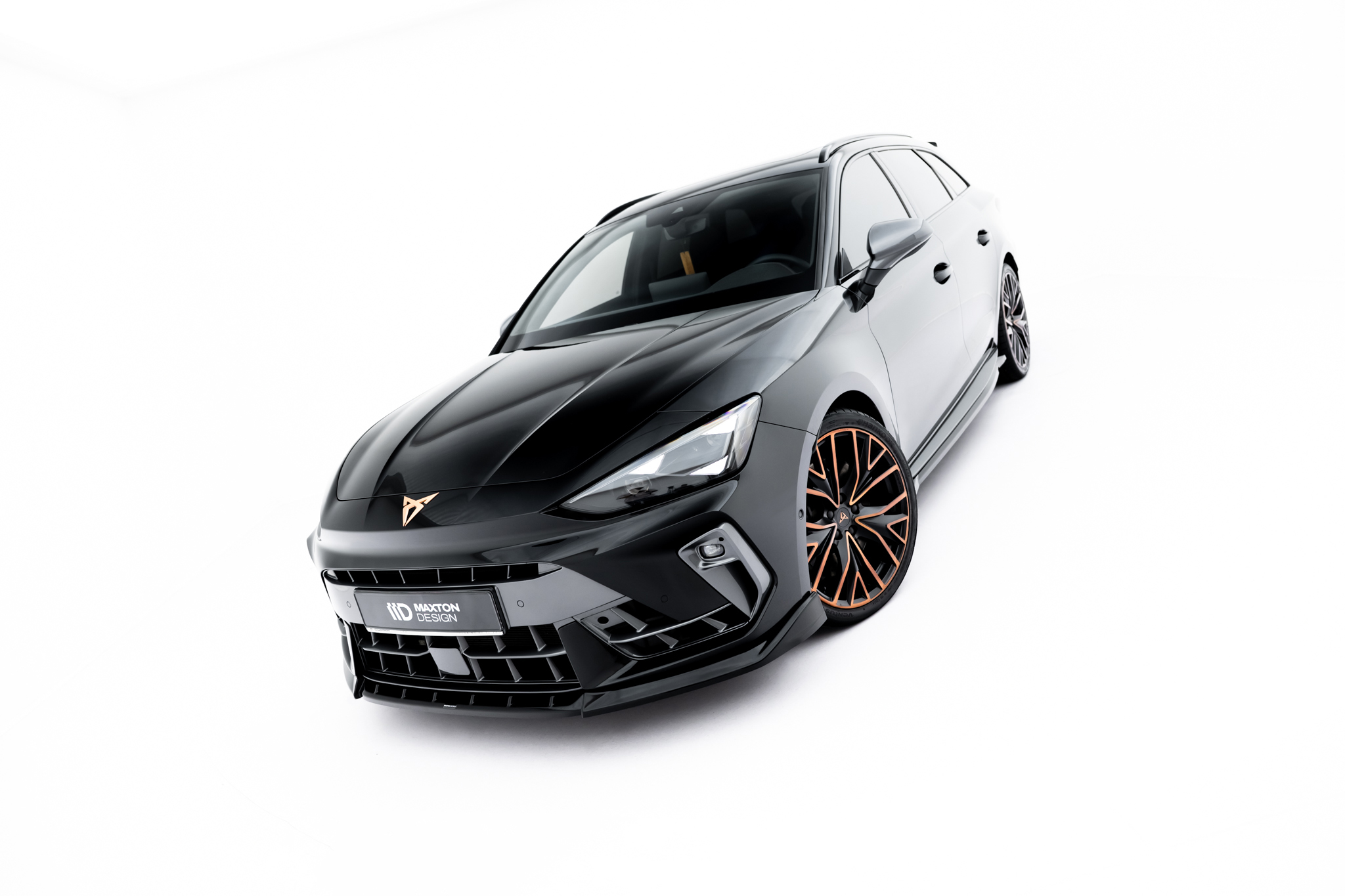 Frontlippe V.1 passend für CUPRA Leon ST / Hatchback Mk1 FL schwarz Hochglanz