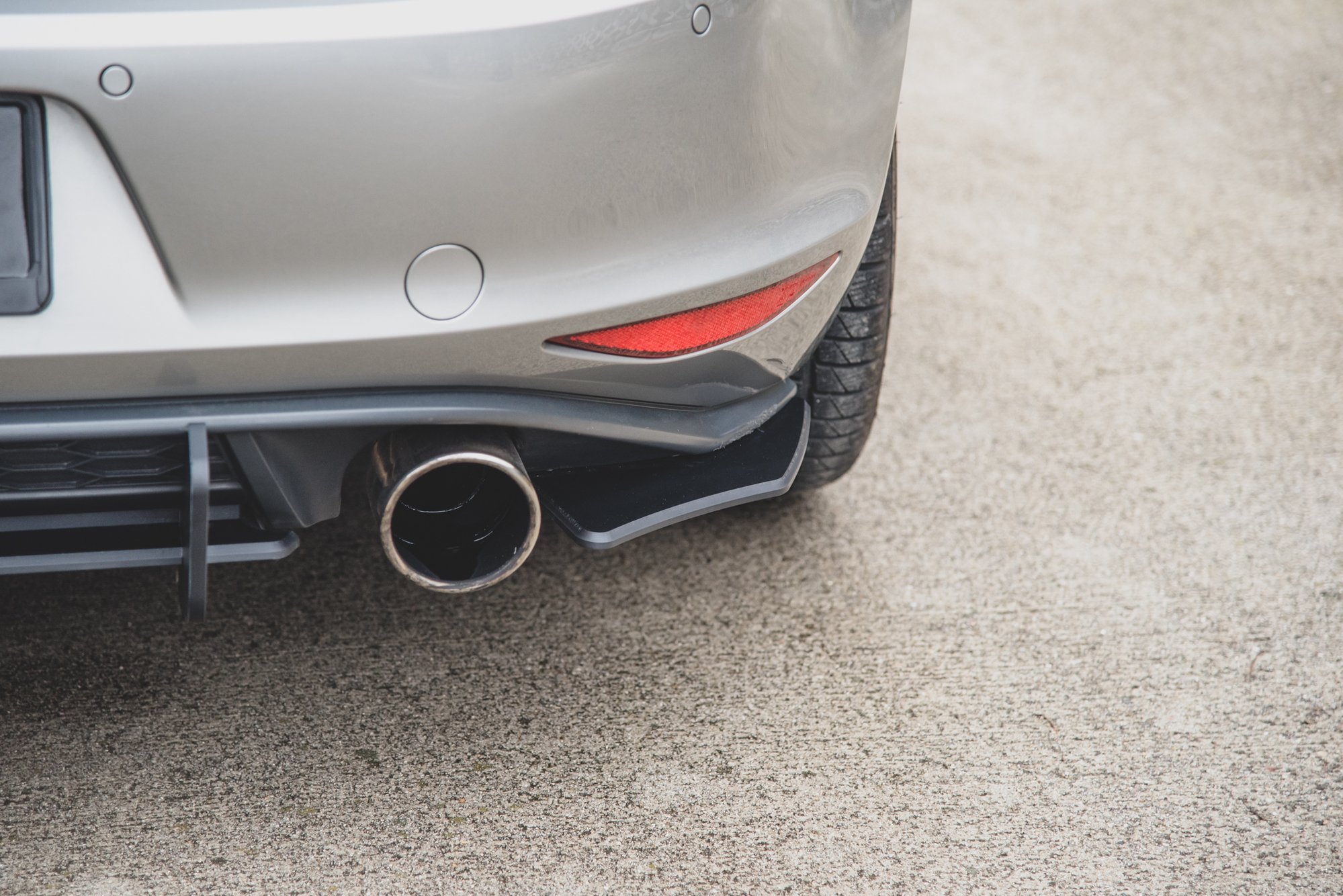 Street Pro Heck Ansatz Flaps Diffusor für L + R V.2 VW Golf 7 GTI