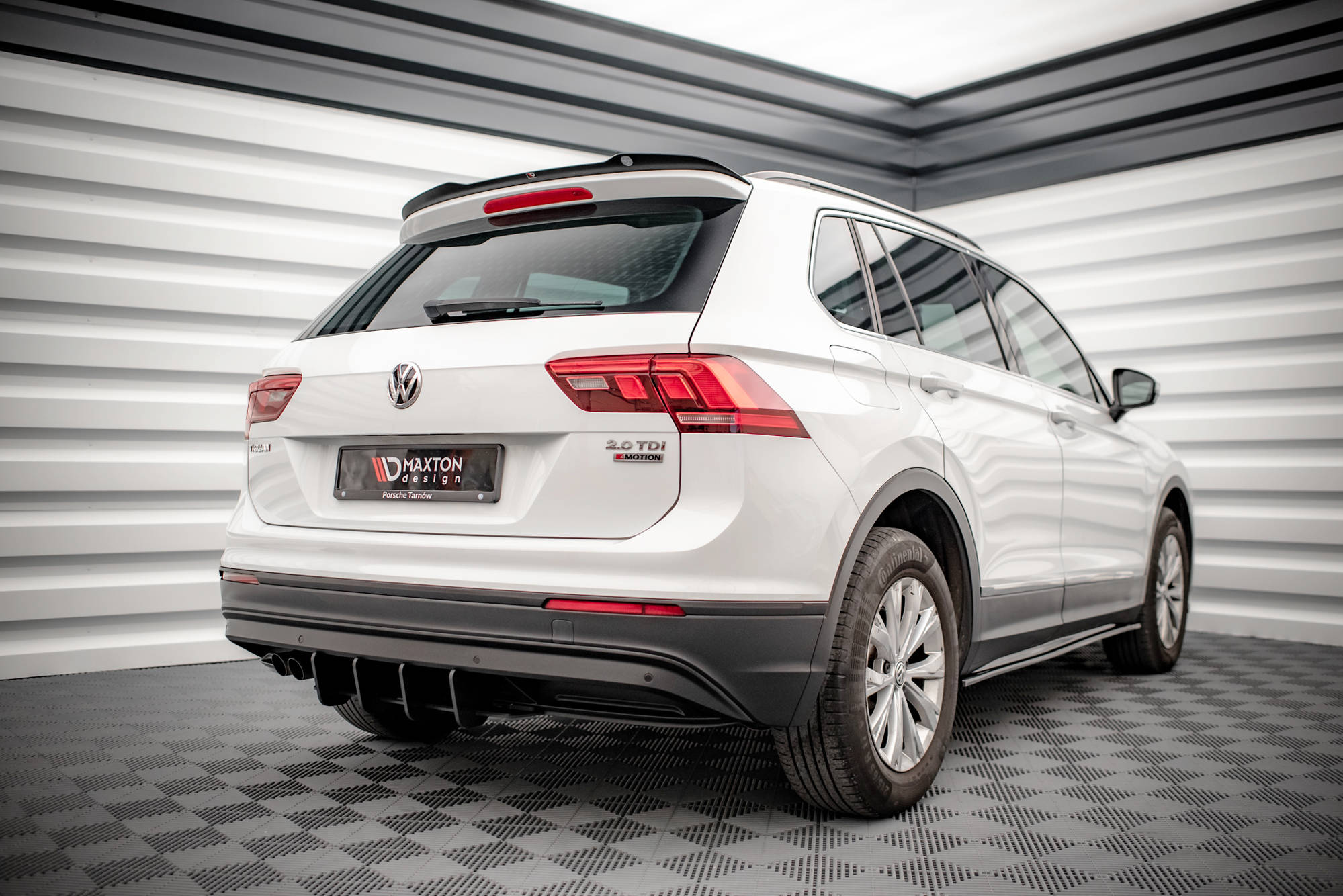 Street Pro Heckschürze Heck Ansatz Diffusor passend für VW Tiguan Mk2