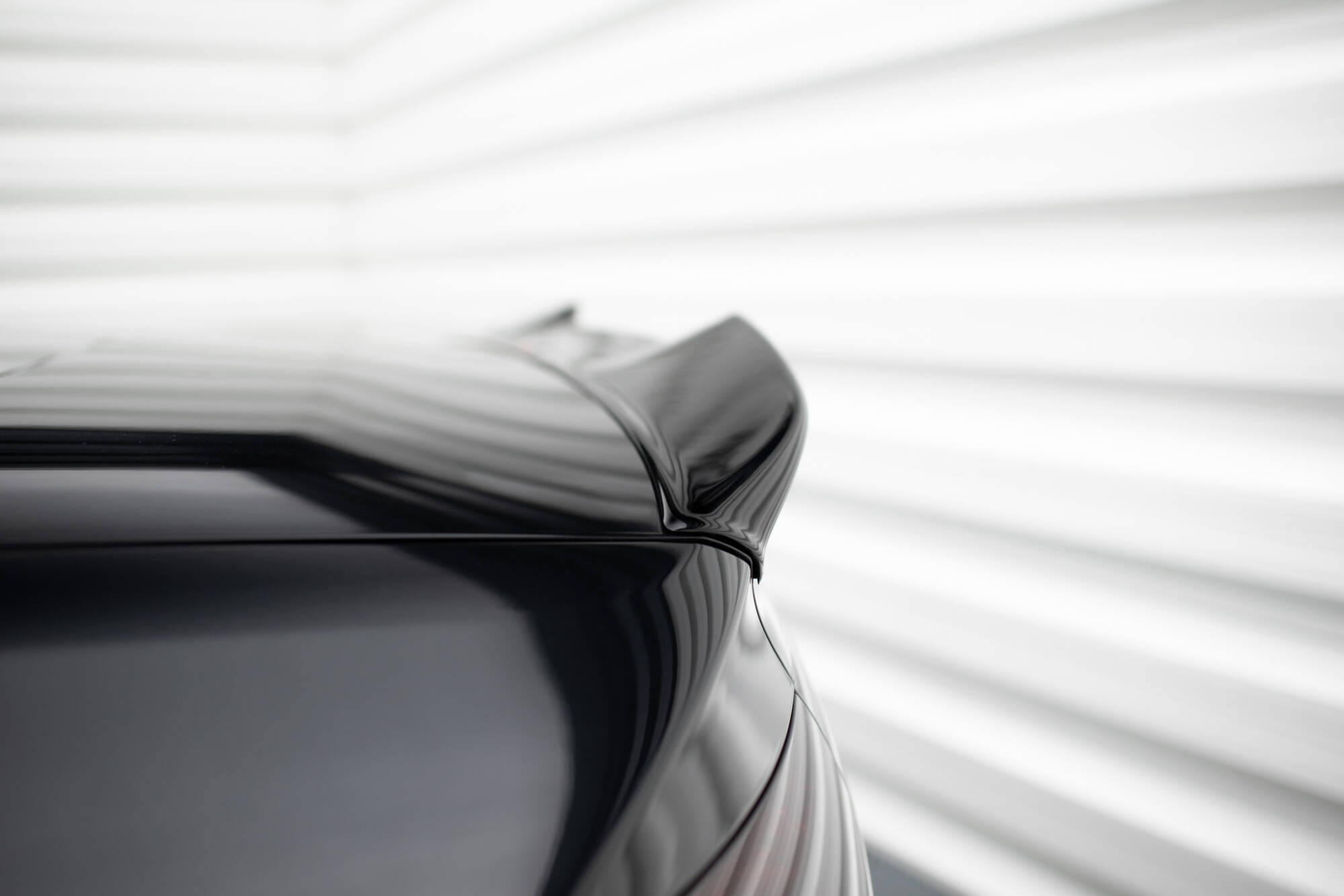 Heck Spoiler Aufsatz Abrisskante 3D passend für Audi S5 / A5 S-Line Cabrio 8T schwarz Hochglanz