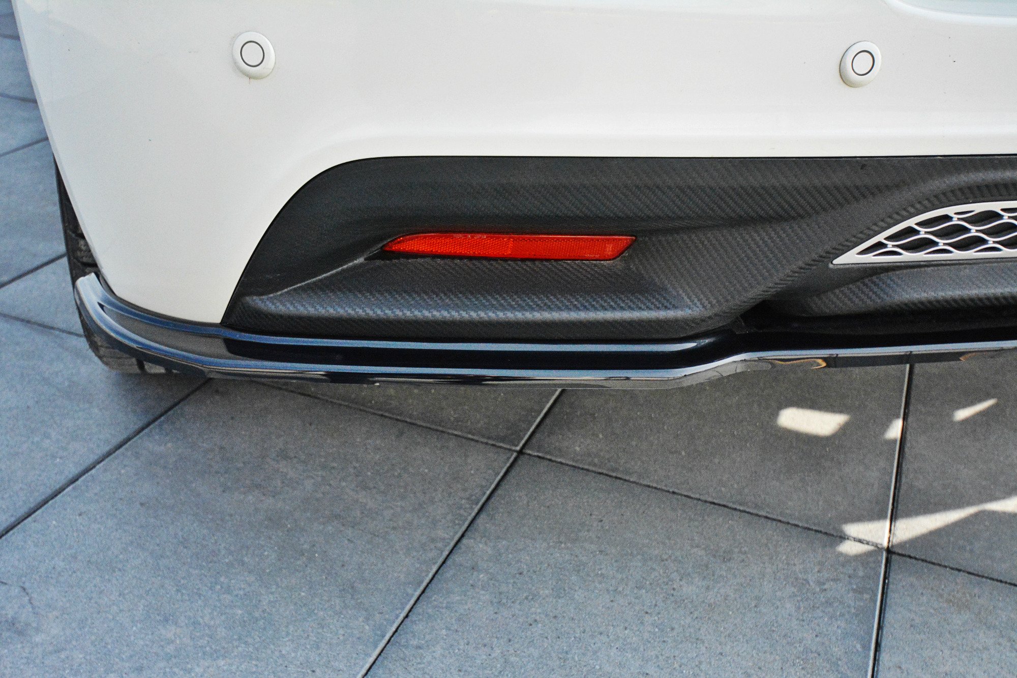 Mittlerer Diffusor Heck Ansatz für HONDA CR-Z Carbon Look