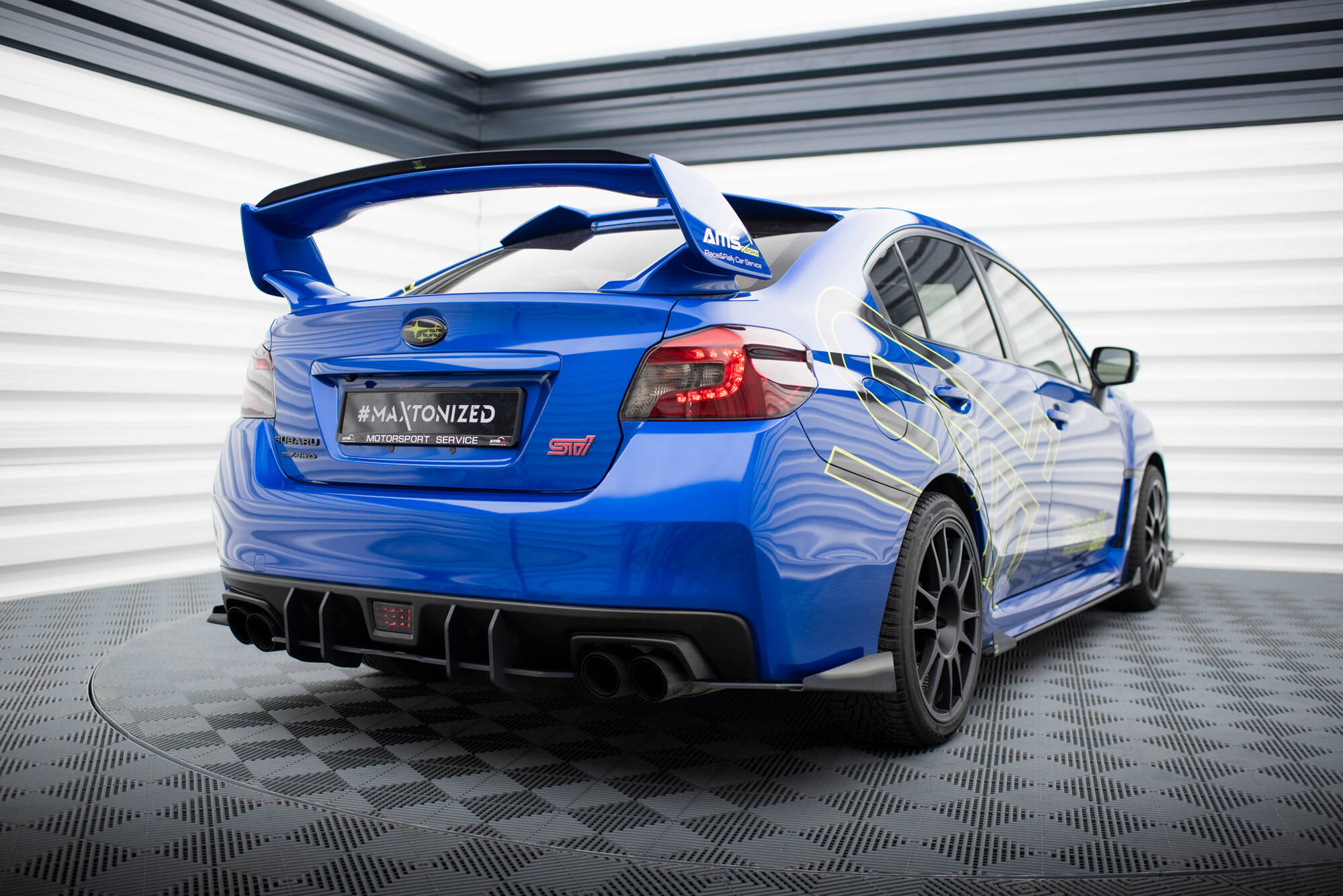 Street Pro Heckschürze Heck Ansatz Diffusor passend für Subaru WRX STI Mk1