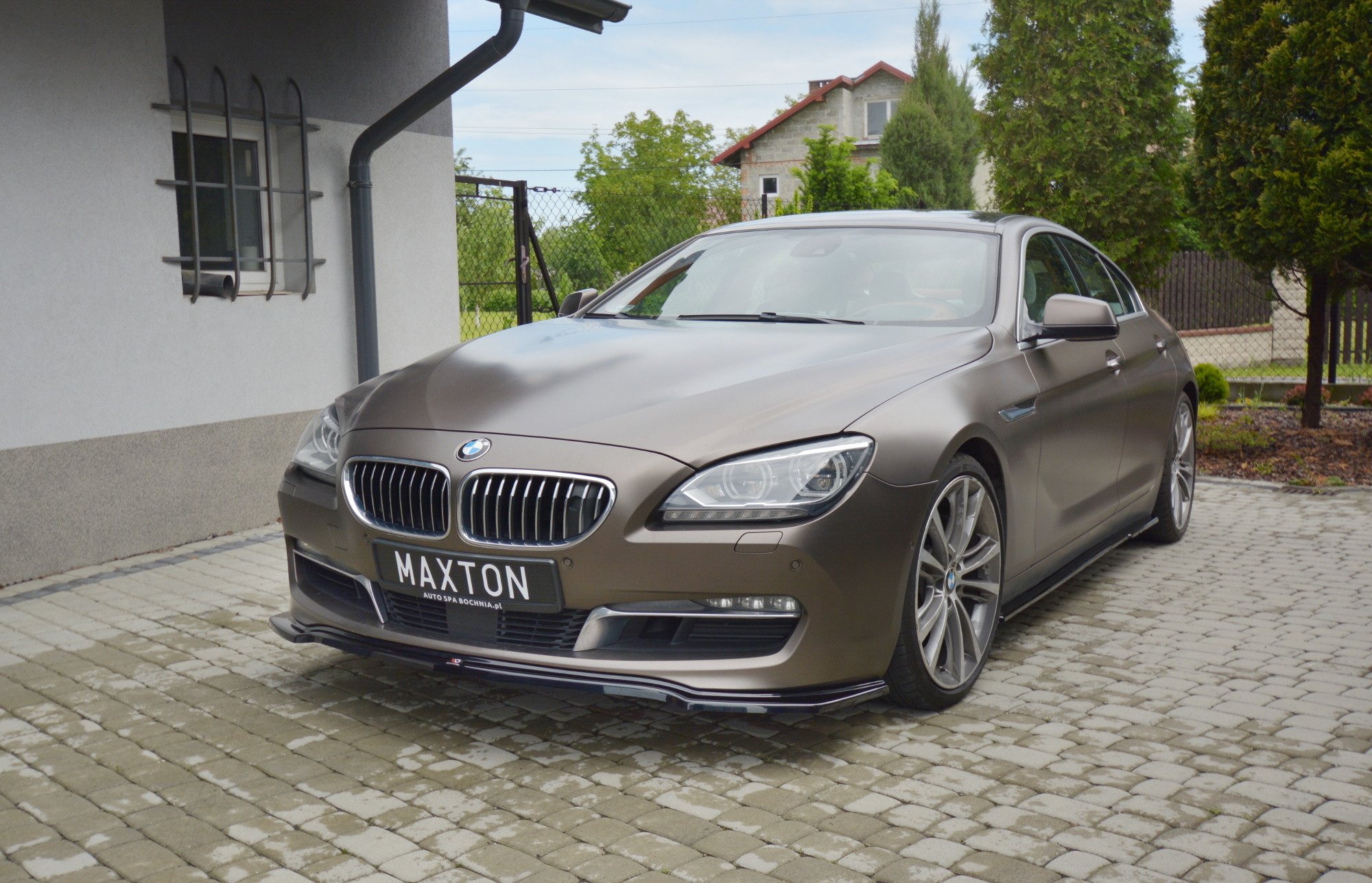 Front Ansatz für BMW 6er GRAN COUPÉ schwarz Hochglanz