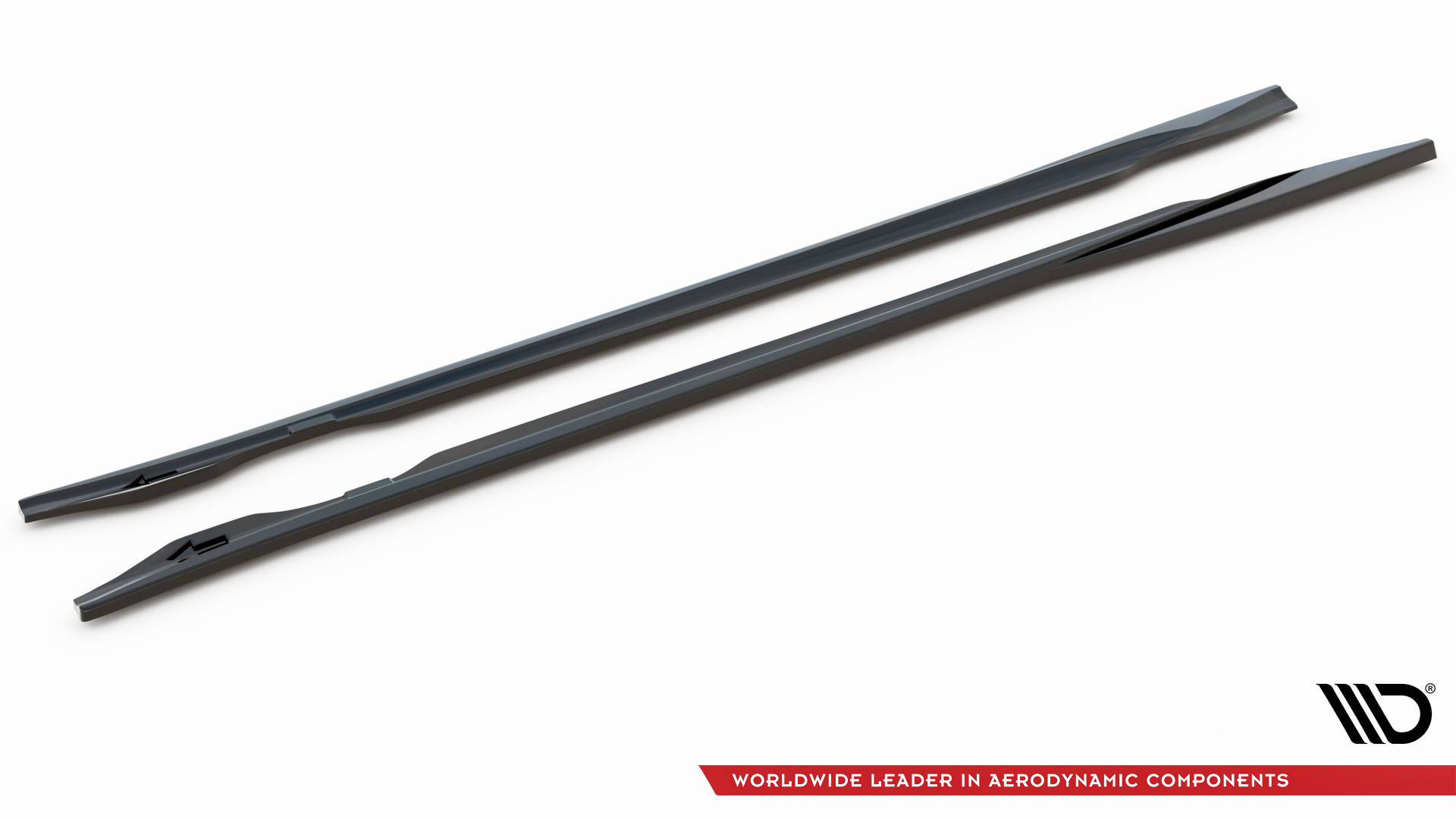 Street+ Seitenschweller Leisten V.1 passend für Audi e-Tron GT / RS GT Mk1 schwarz Hochglanz