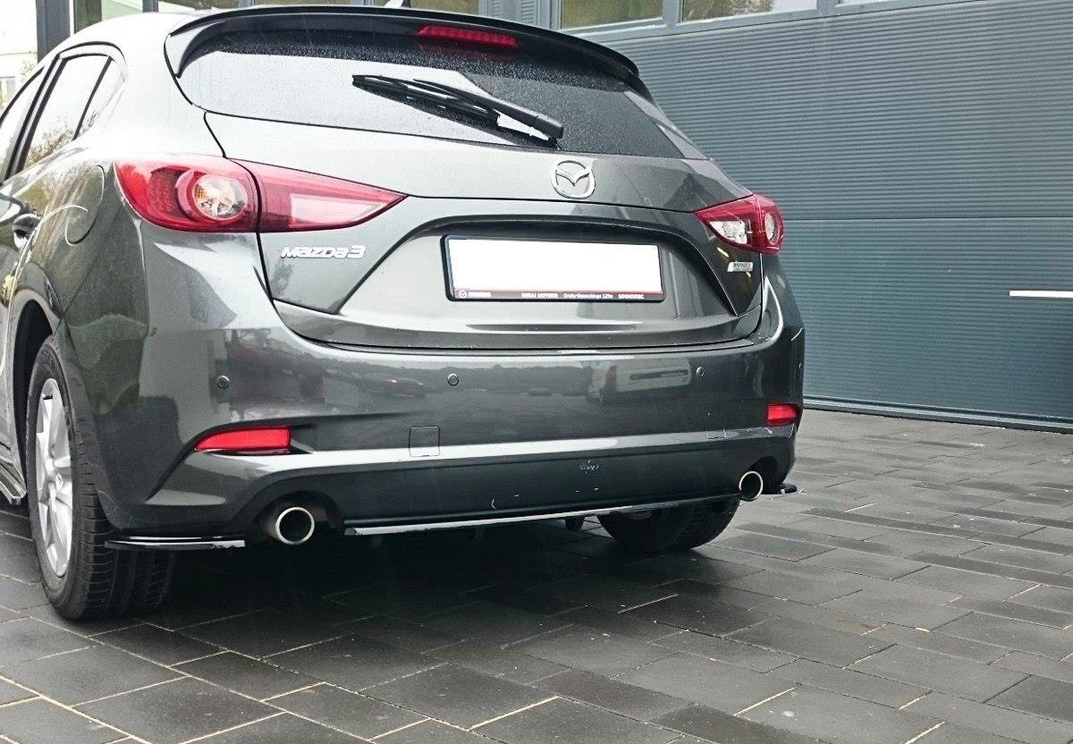 Heckansatz Mazda 3 BN Mk3 Facelift DTM LOOK schwarz Hochglanz