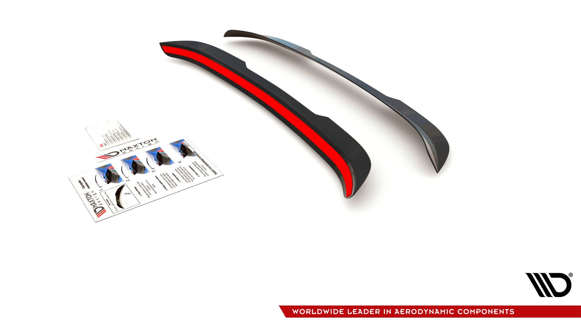 Spoiler CAP für Ford Focus ST-Line Mk3 FL schwarz Hochglanz