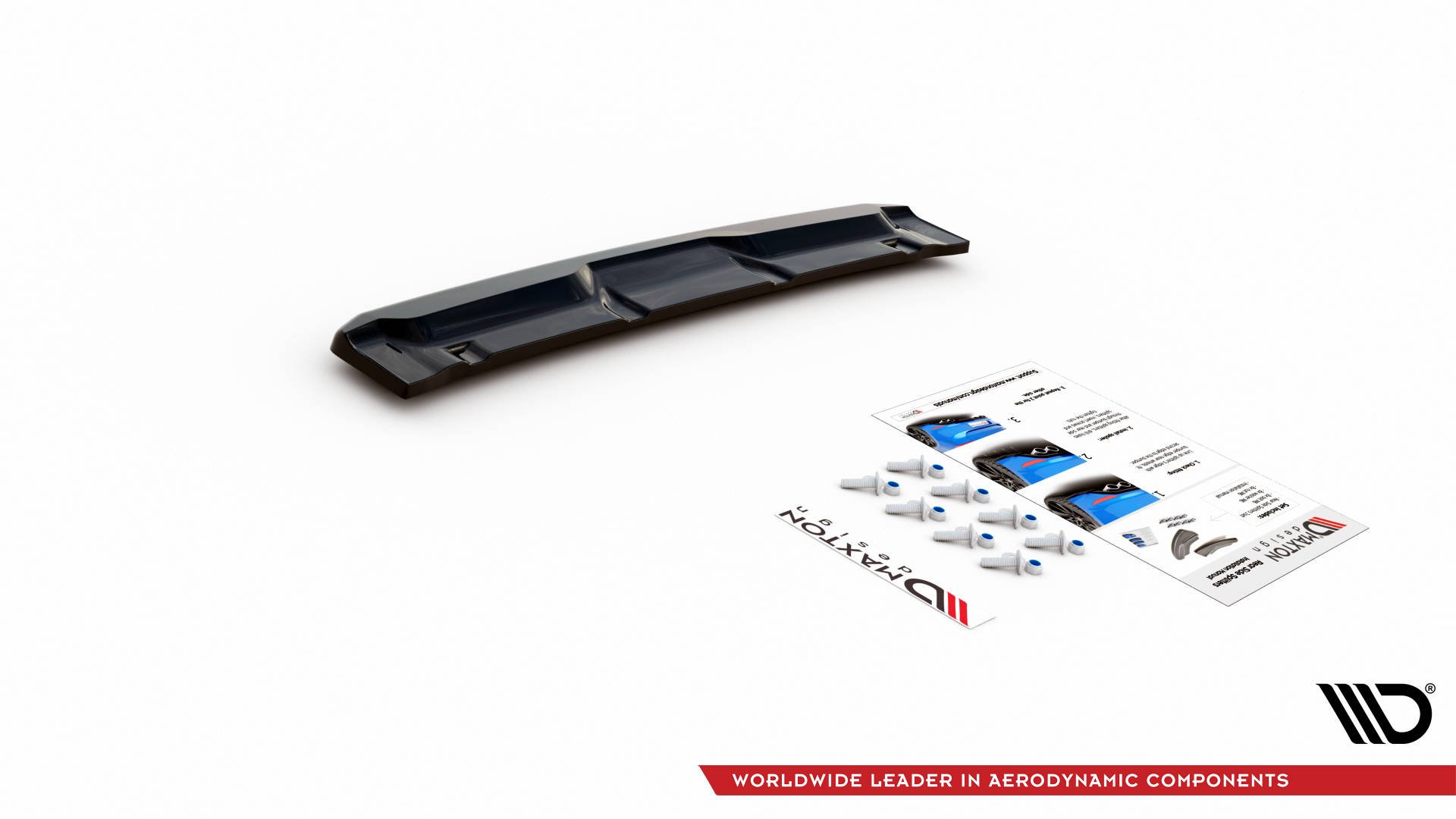 Street+ Mittlerer Diffusor Heck Ansatz passend für Mazda CX-3 schwarz Hochglanz