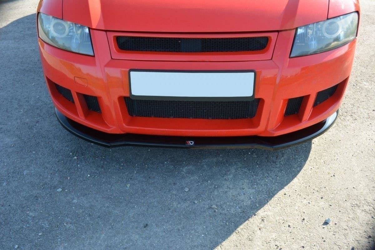 Street+ Spoilerlippe Front Ansatz passend für Fiat Stilo Schumacher schwarz Hochglanz